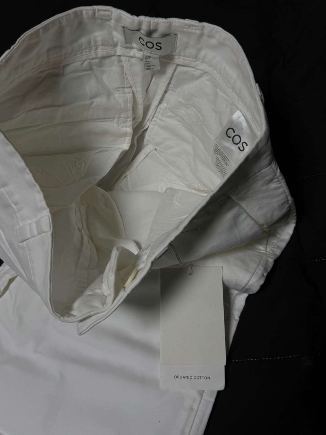 코스 릴렉스드 와이드레그 팬츠 화이트 (44) 상품이미지3