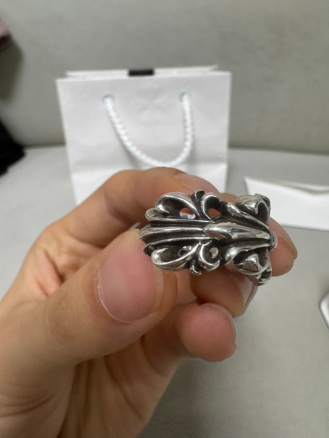 크롬하츠 더블 플로랄링 us6.5 상품이미지5