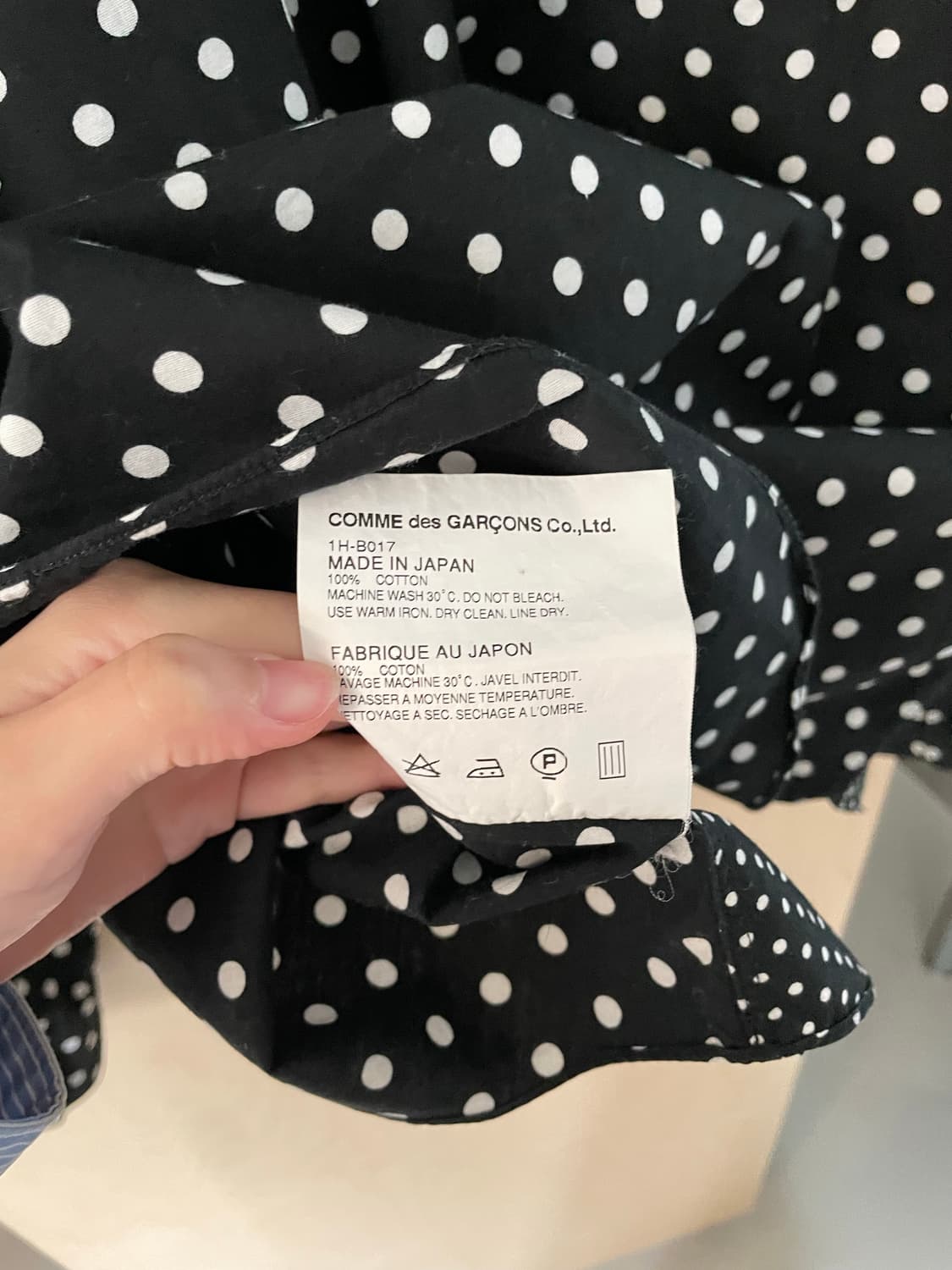 꼼데가르송 도트 셔츠 상품이미지6