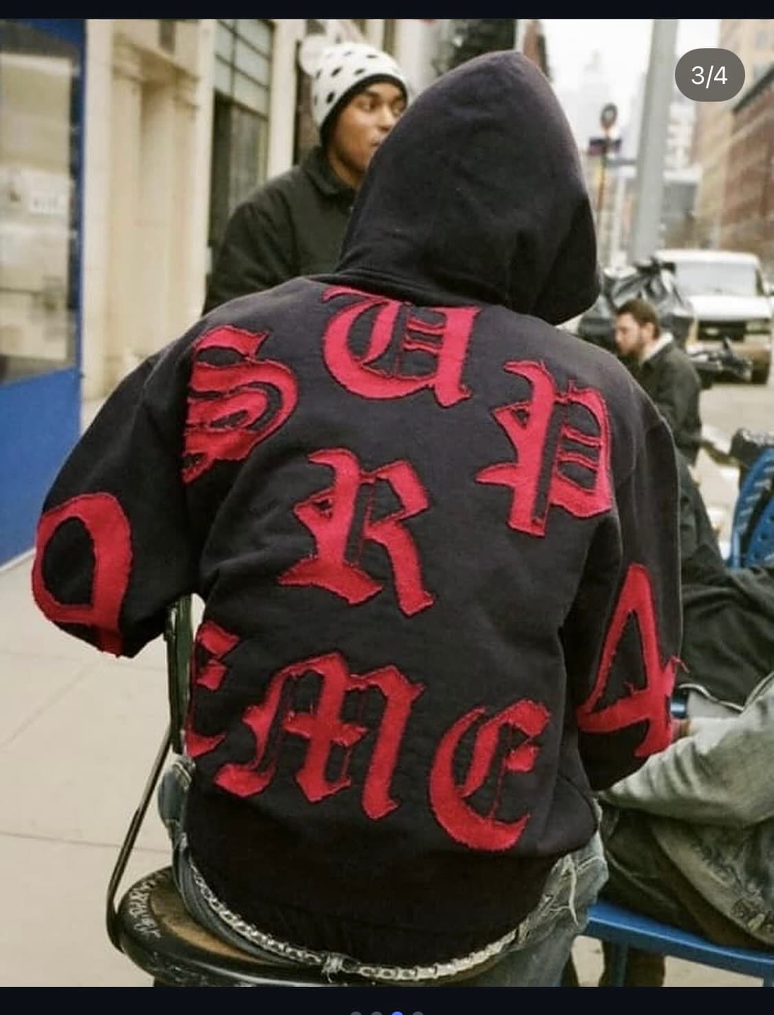 슈프림 컷 아웃 집업 후드 스웨트셔츠 블랙 - 26SS 상품이미지1