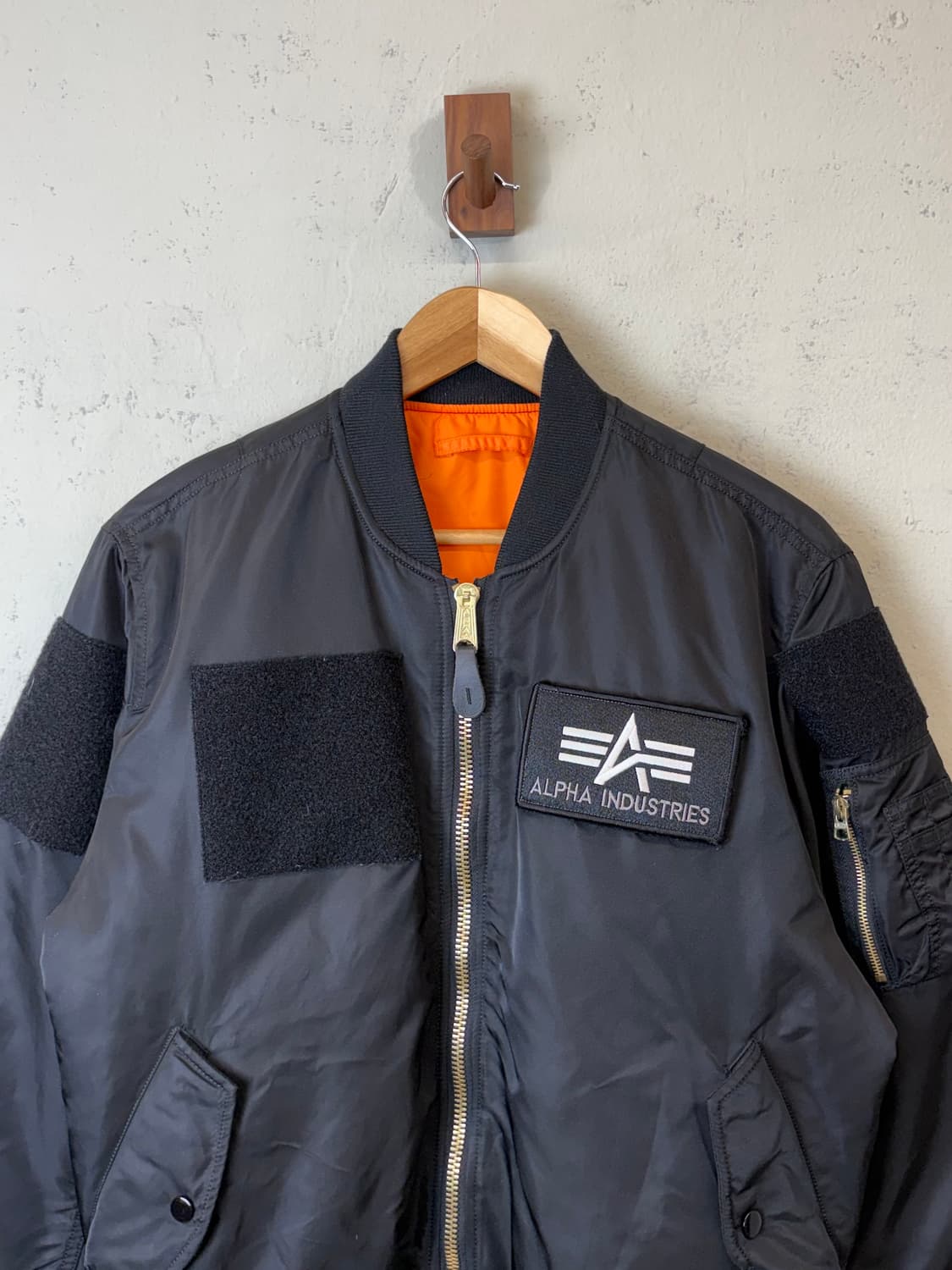 알파인더스트리 MA-1 블랙 자켓 상품이미지5