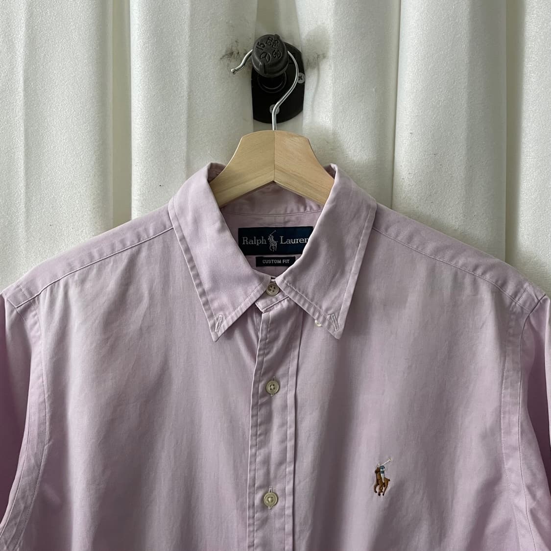폴로 연보라 옥스포드 포니 반팔셔츠 상품이미지3