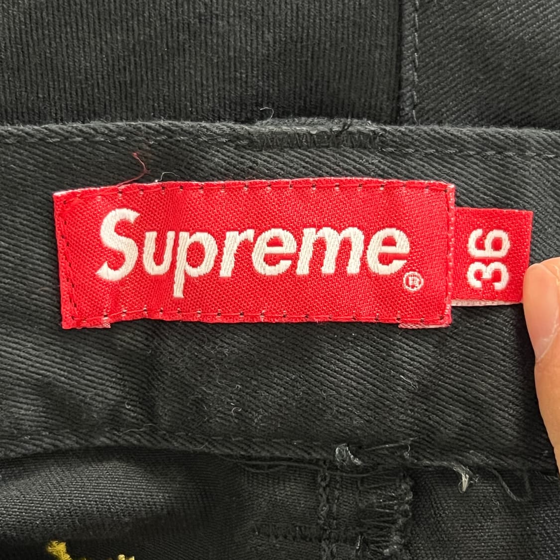 슈프림 17FW Sacred 하트 워크 팬츠 블랙 상품이미지5