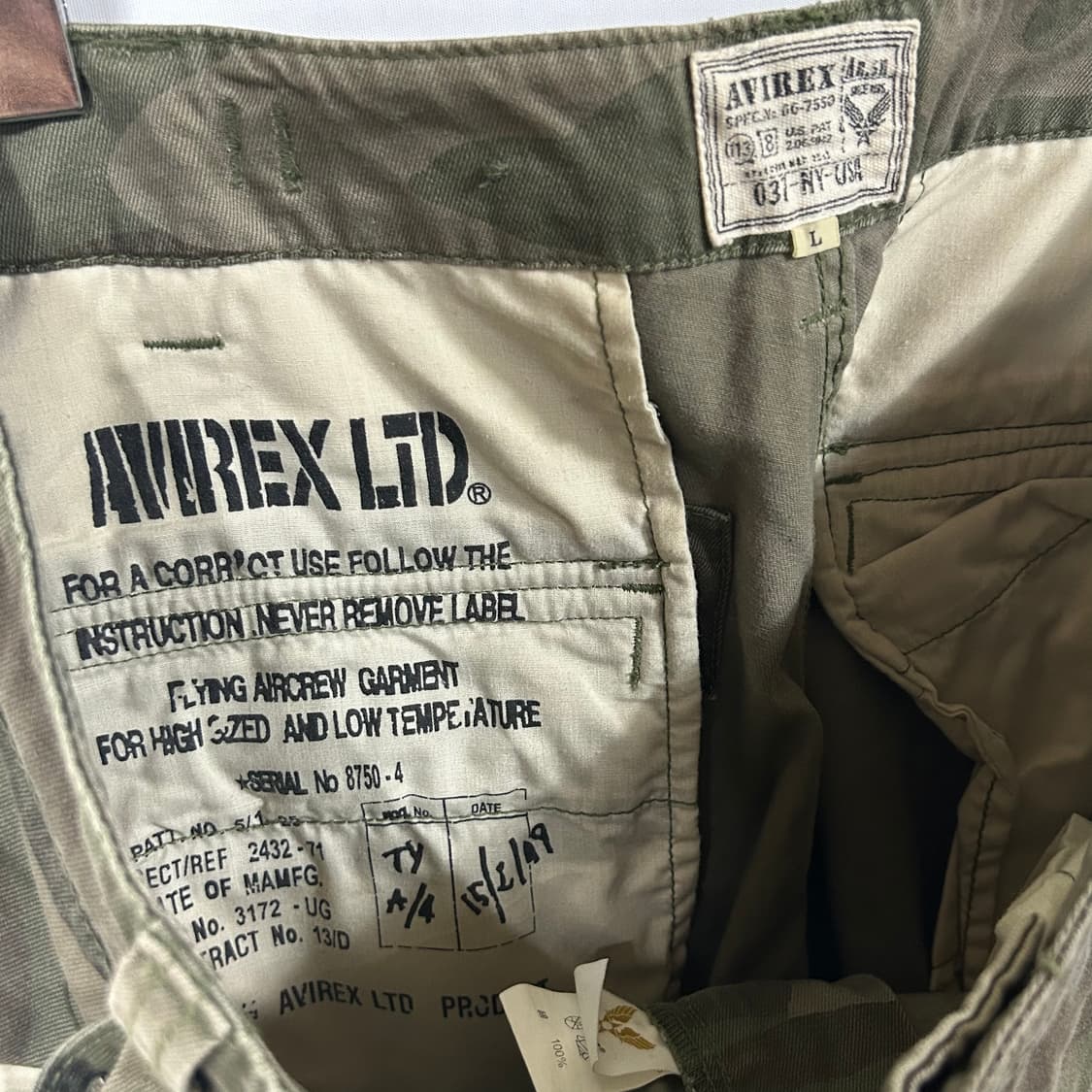 [AVIREX] 아비렉스 밀리터리 카모 멀티포켓 카고팬츠 상품이미지6