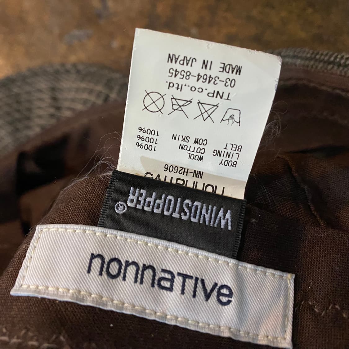 논네이티브 체크 울 캡 상품이미지7