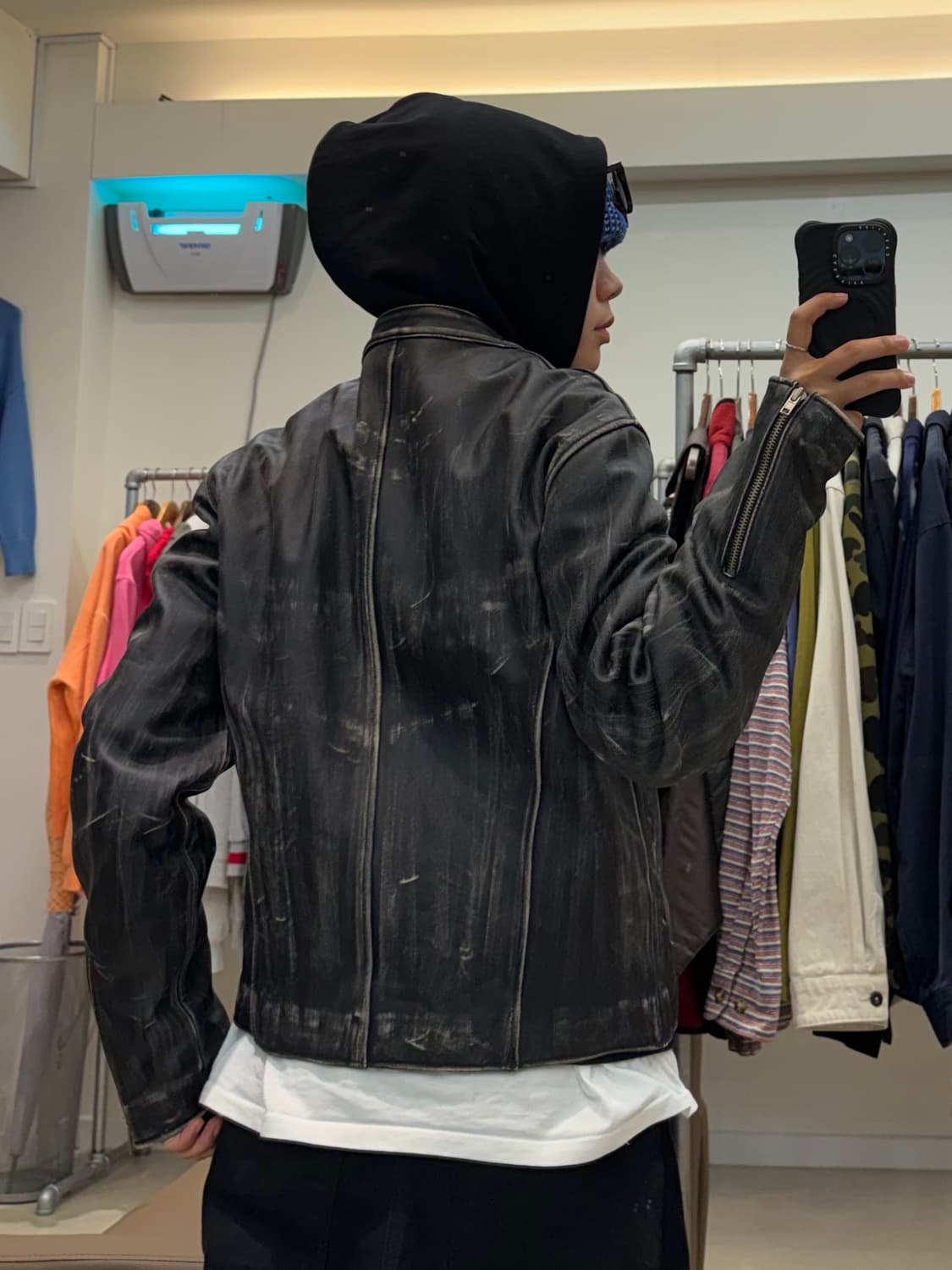 본더치 빈티지워싱 레더자켓 상품이미지8