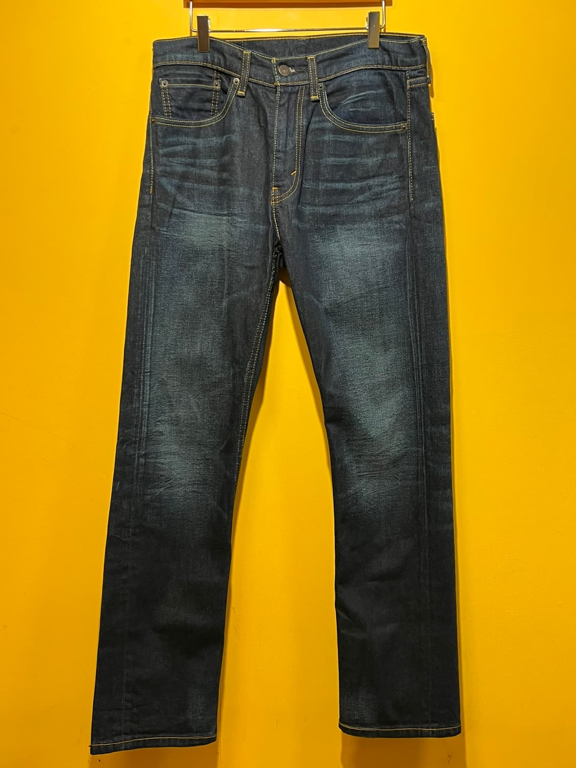 [31x32] 리바이스 505 레귤러 핏 다크 인디고 워시드 데님 상품이미지1