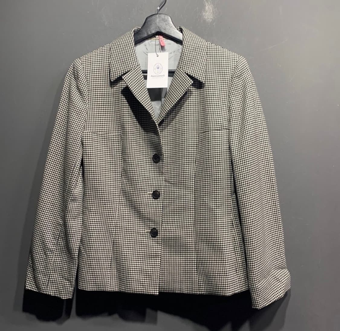 아쿠아 스큐텀 고방체크 블레이져 상품이미지1