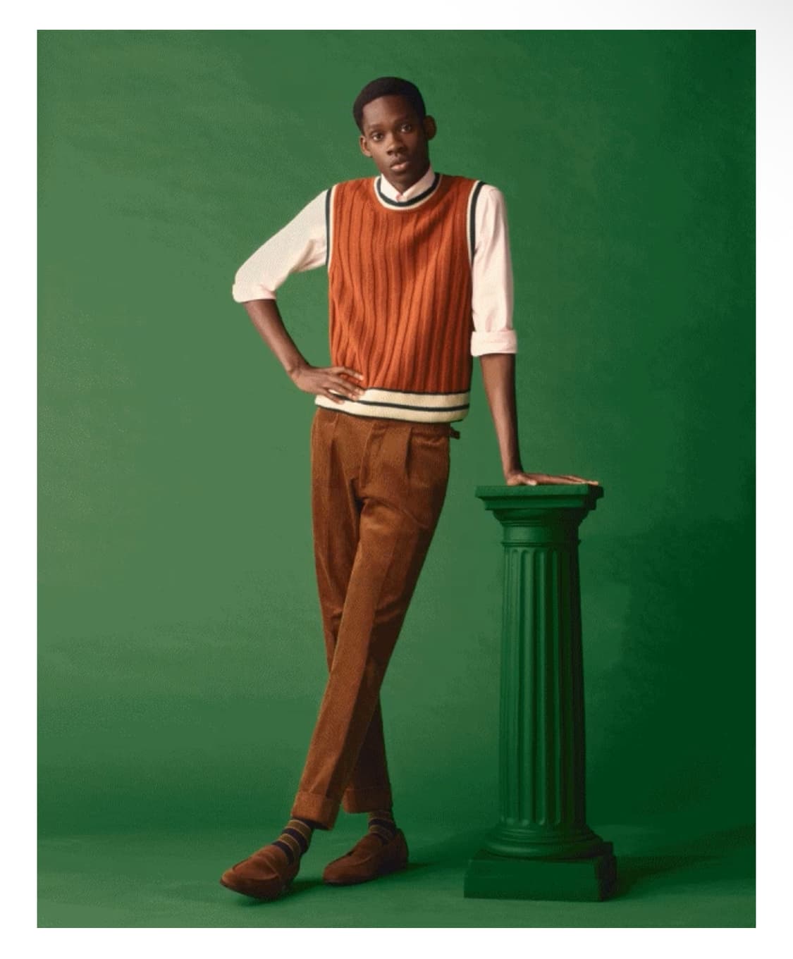 간트 GANT x 루크 에드워드 홀 콜라보 캐시미어 100% 니트 조끼. 상품이미지1