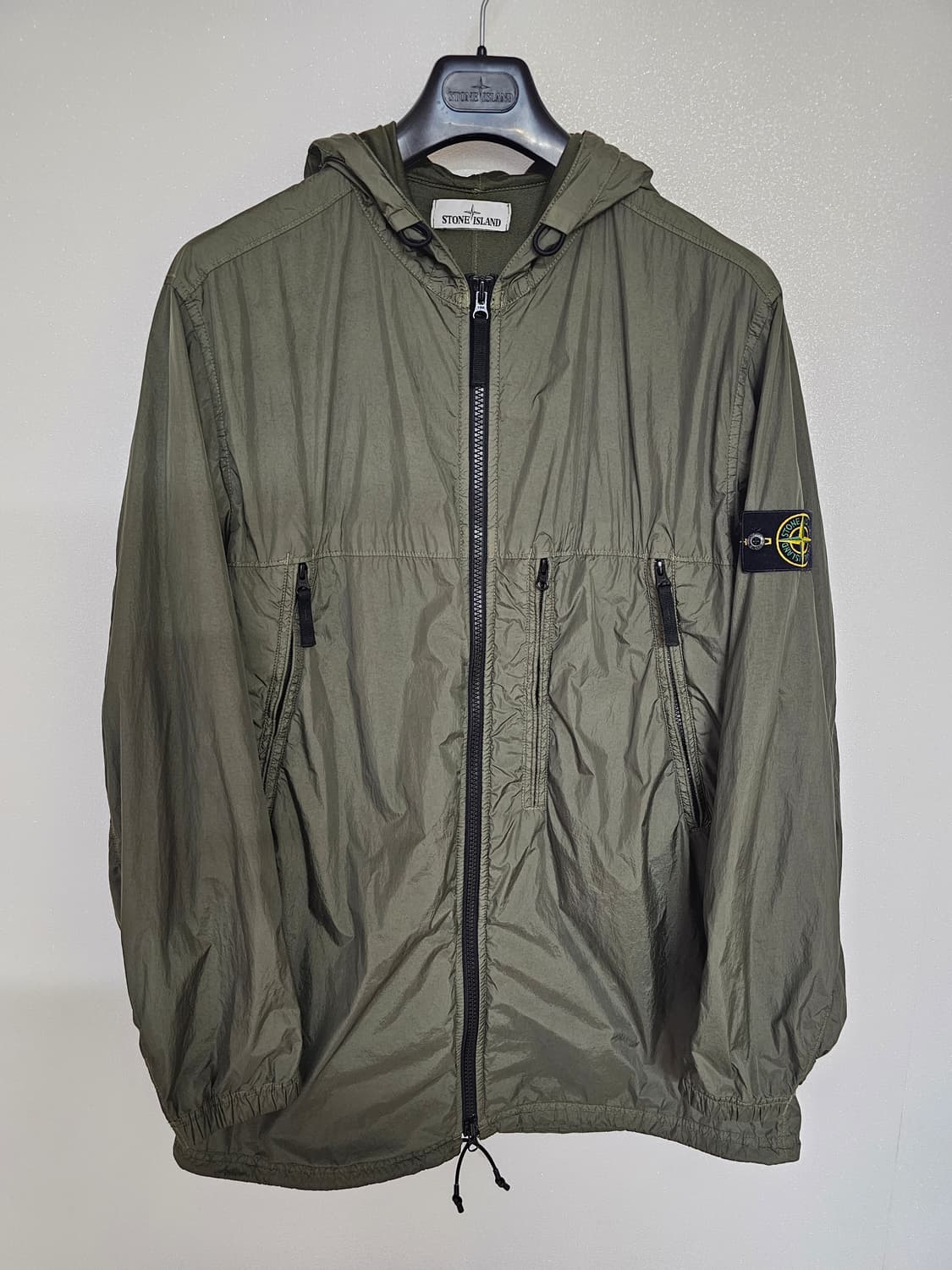 스톤아일랜드 크링클랩스 롱 후드 자켓 상품이미지1