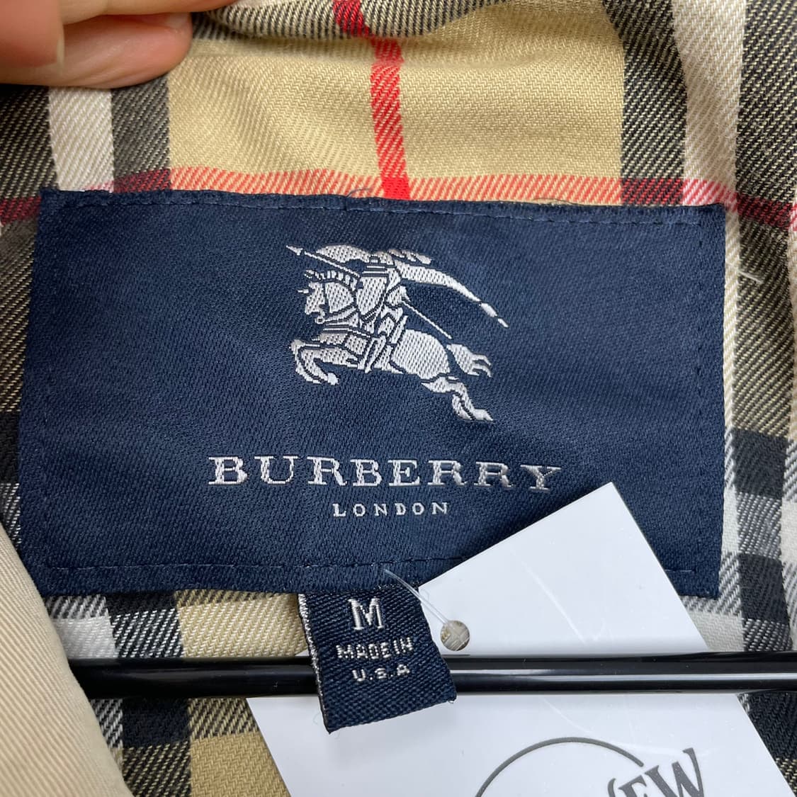 버버리 Burberry  베이지 노바체크 안감 블루종 자켓 M 상품이미지2