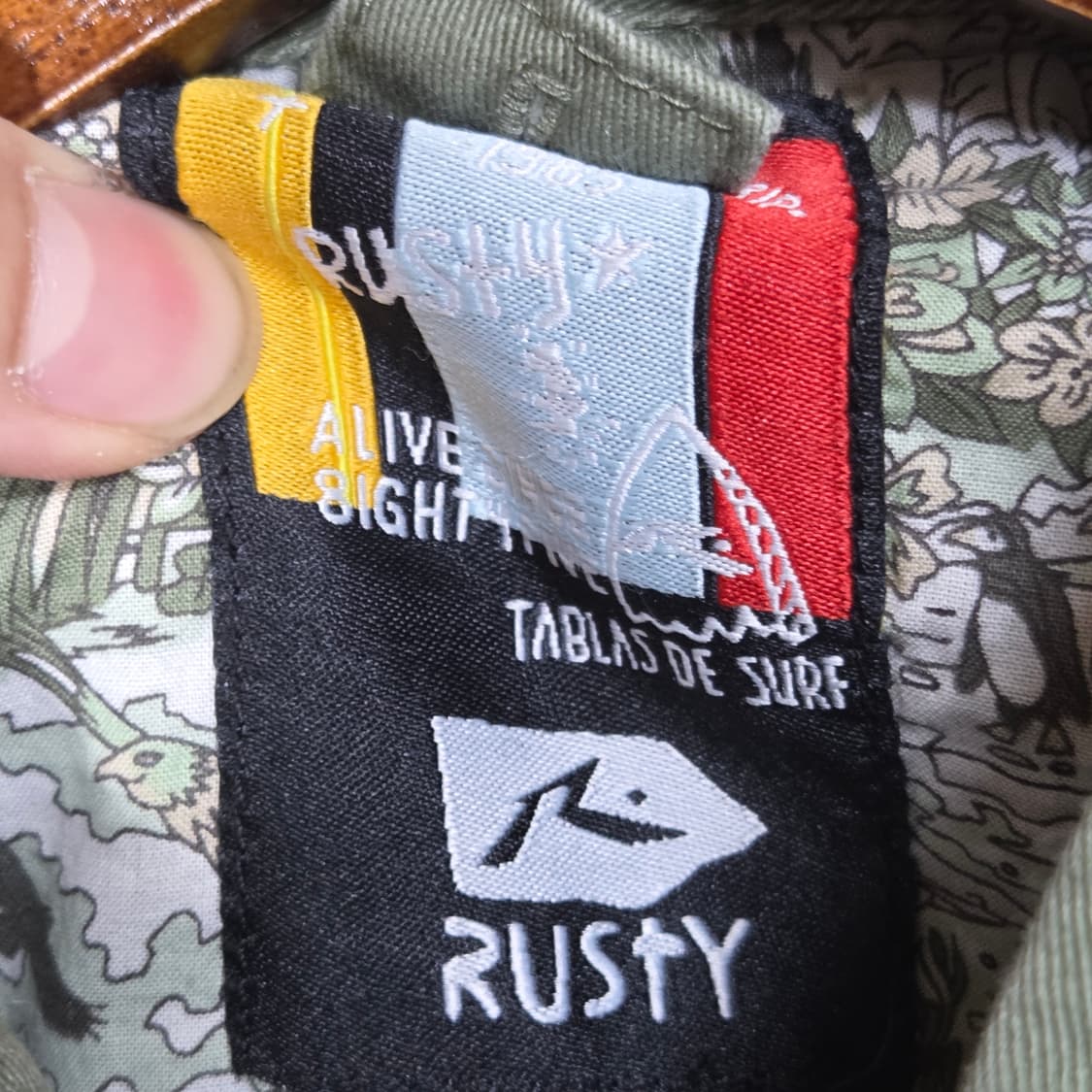 JPN 골지 코튼 카키 밀리터리 투웨이 셔츠 상품이미지9