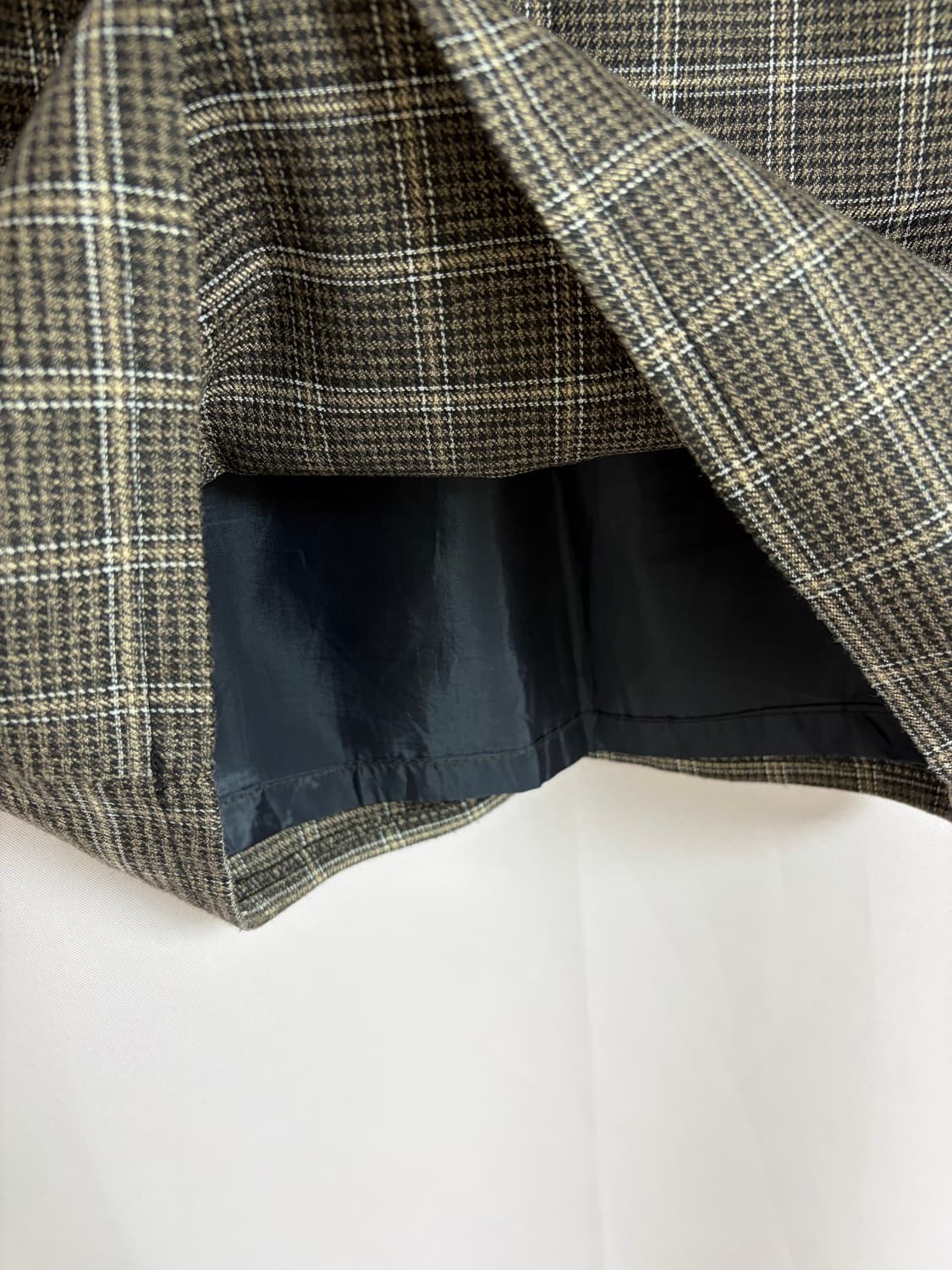 브라운 체크스커트 상품이미지4