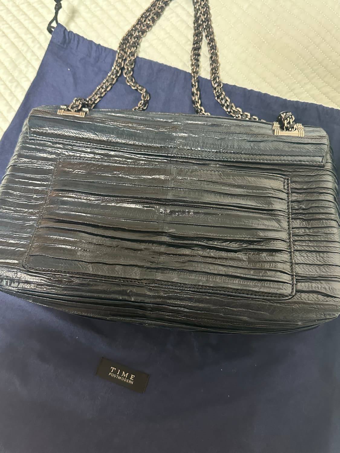 TIME 타임 장어가죽 숄더백 가방 (거의 새상품) 상품이미지2