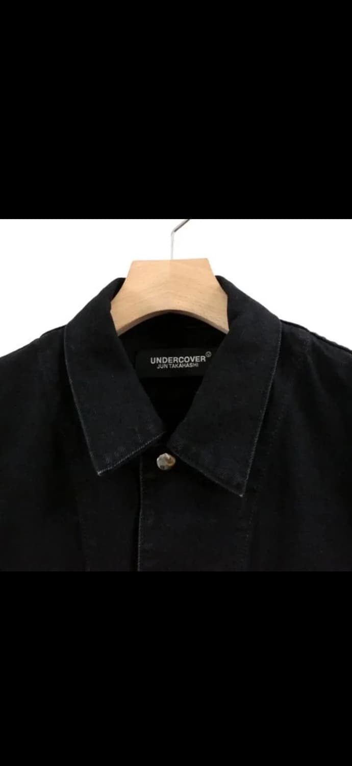 언더커버 멀티 지퍼 디테일 데님 자켓 블랙4 상품이미지8