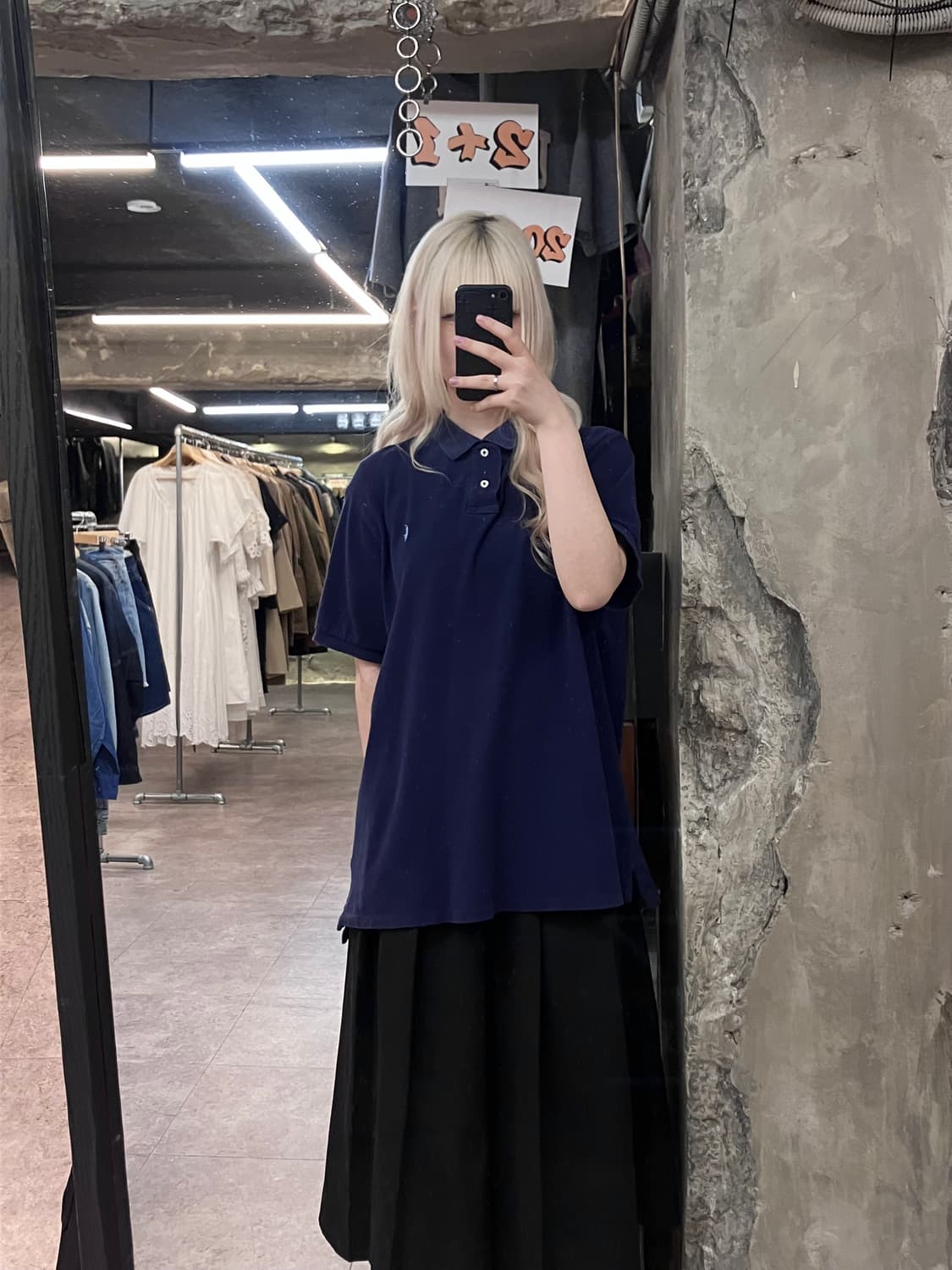 폴로 랄프로렌 카라 반팔 티셔츠 네이비 XL #csz4099 상품이미지2