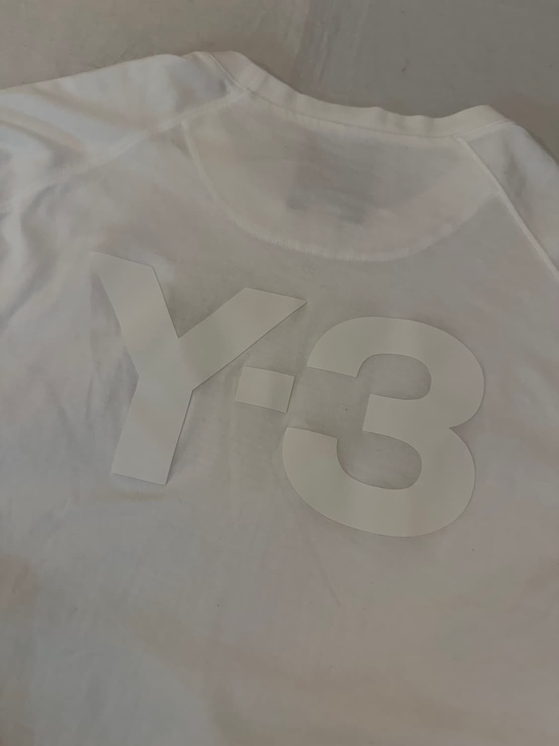 Y-3 요지야마모토 백로고 티셔츠 화이트 상품이미지2