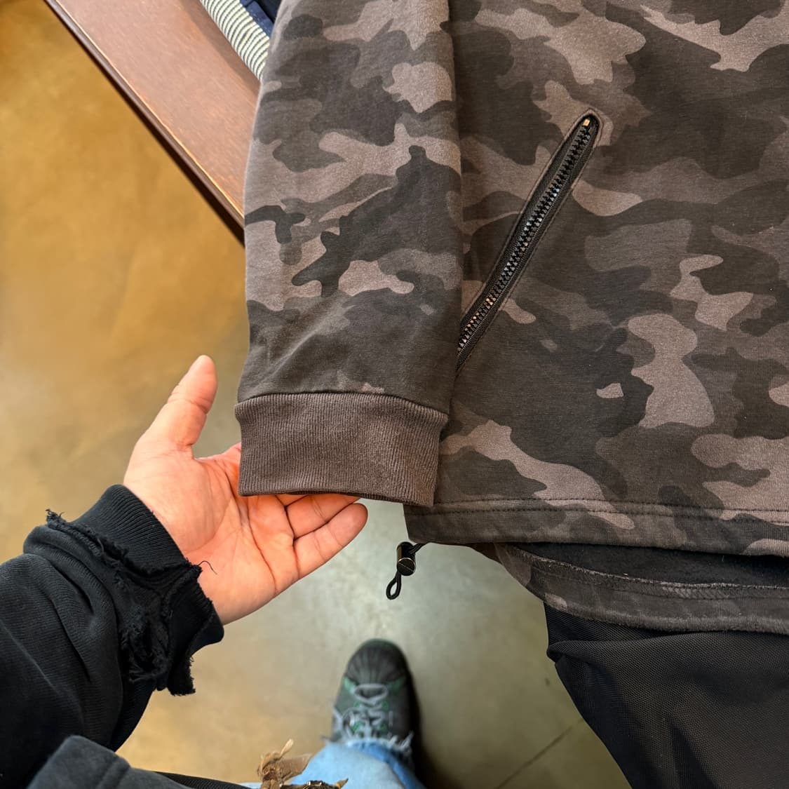 빔즈 하트 다크 우드랜드 카모플라쥬 후드집업자켓 상품이미지2