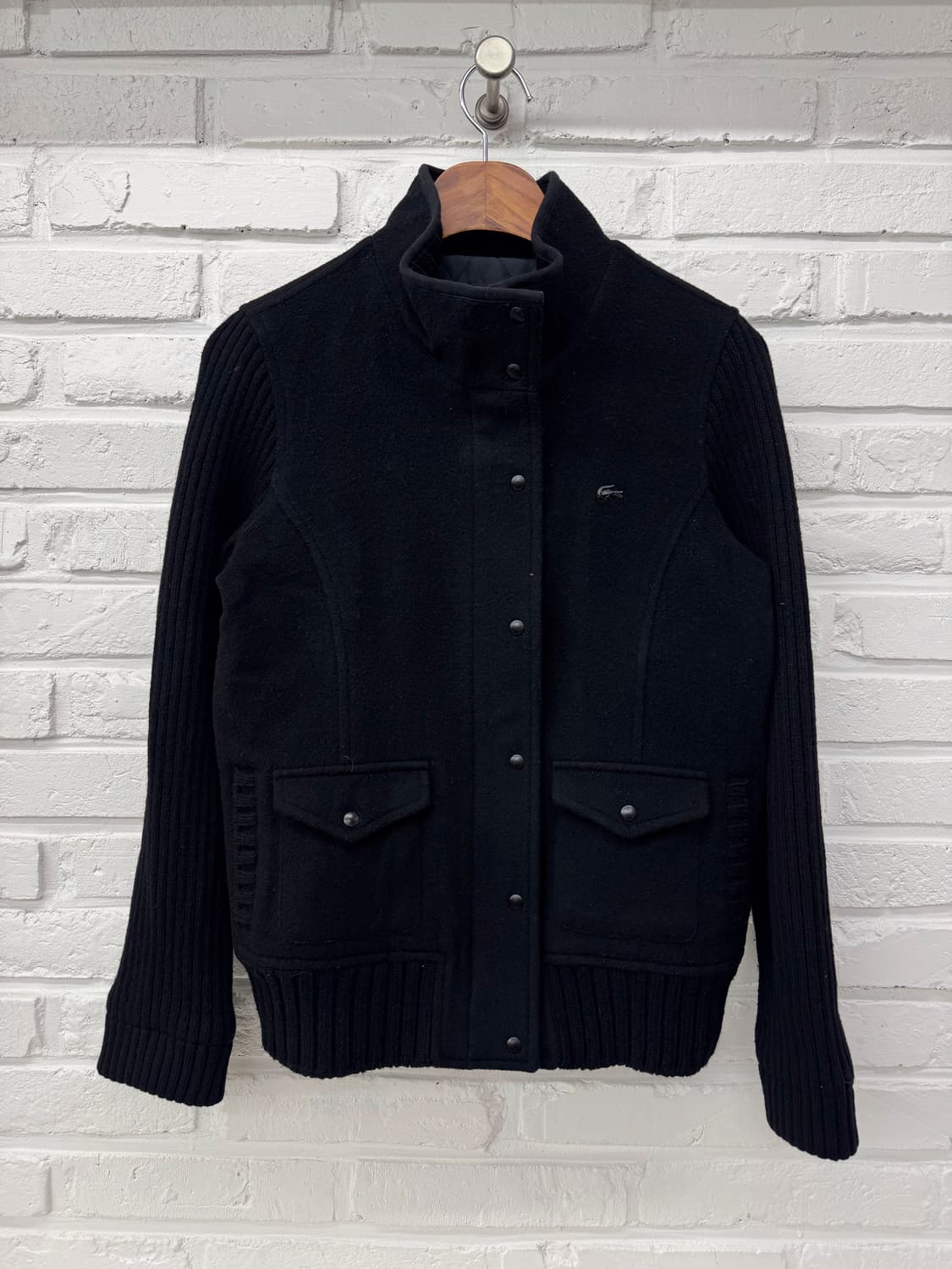 라코스테 블랙 니트 모자켓 상품이미지3