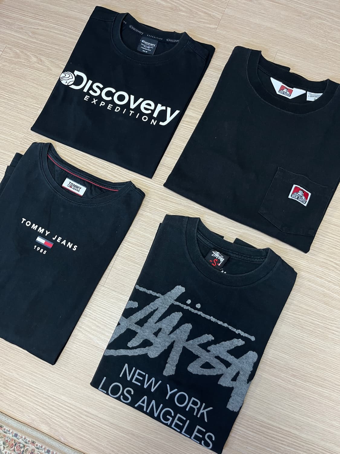 브랜드 반팔티 모음(스투시,디스커버리,벤데이비스,타미힐피거) 상품이미지2