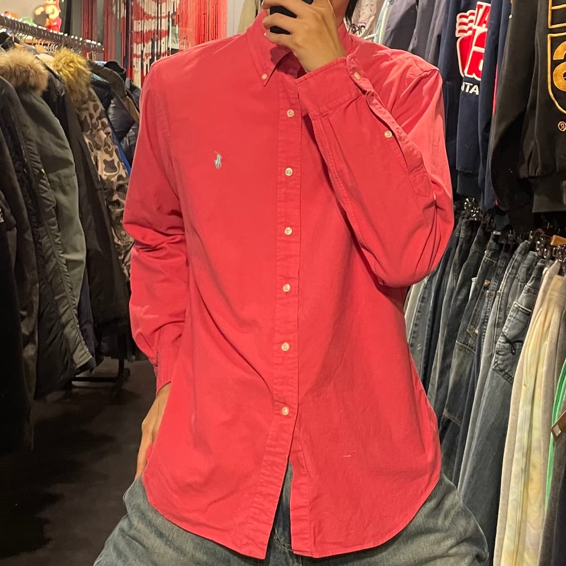 [IM] polo 폴로 핫핑크 긴팔셔츠 상품이미지3