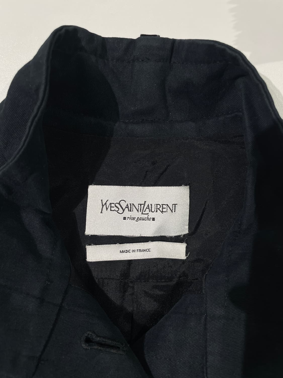 이브 생로랑 리브 고쉬 블랙 히든 버튼 플랩 자켓 상품이미지7