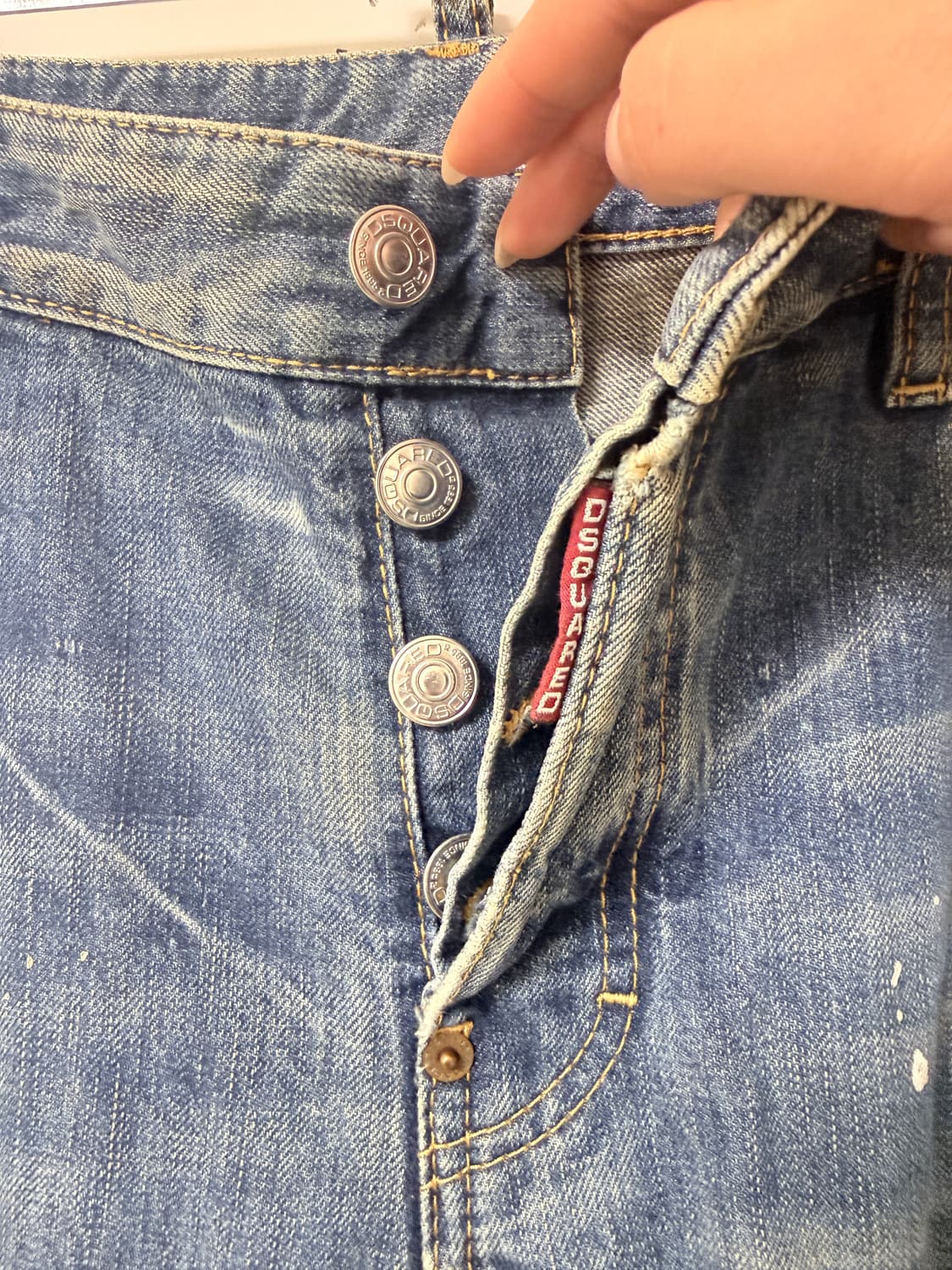 💙 DSQUARED2 디스퀘어드2 DSQUARED2 페인트 워싱 디스트 상품이미지5