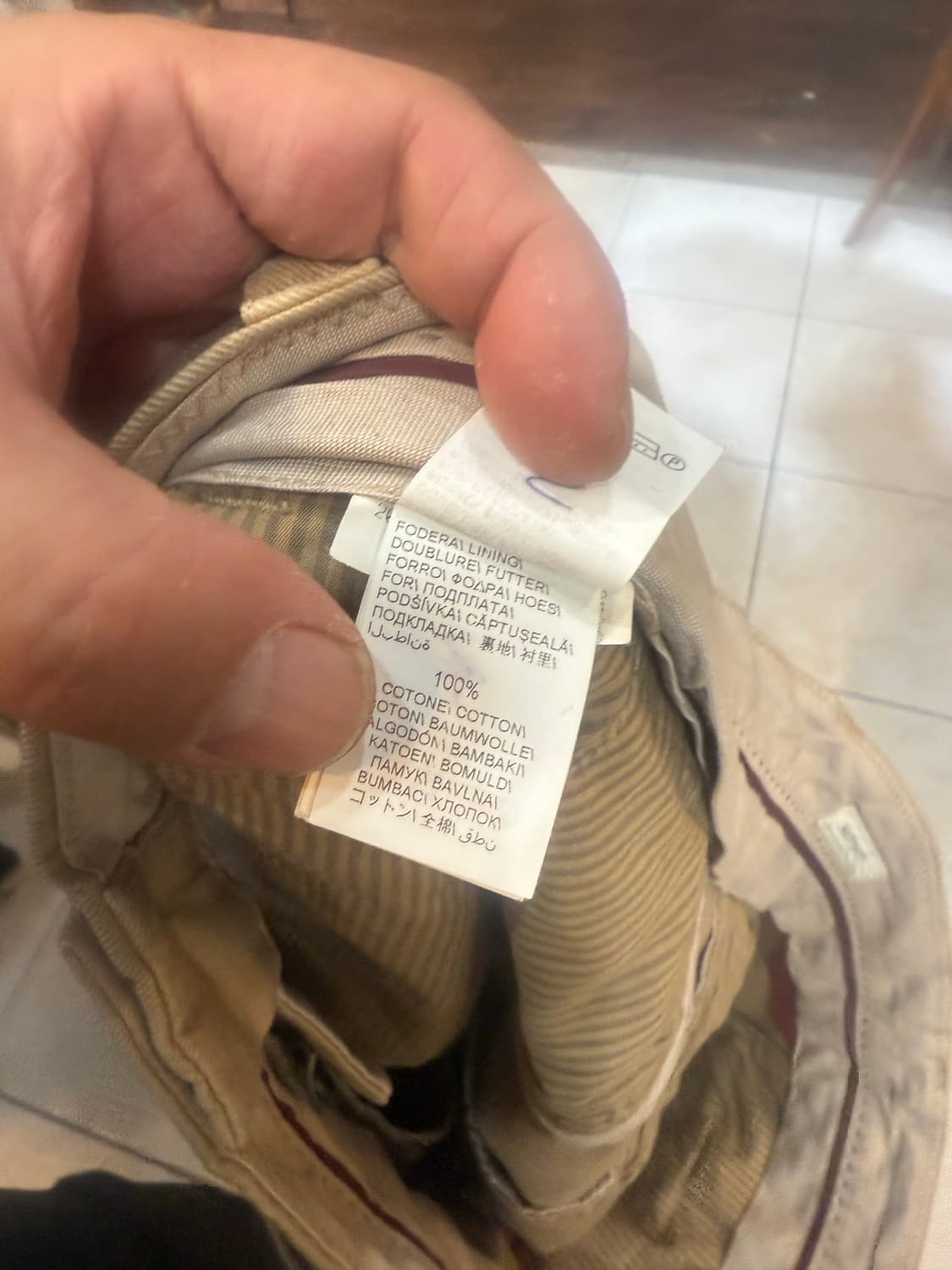 52/36-37 정품 부르넬로 쿠치넬리 카고바지 팝니다 상품이미지6