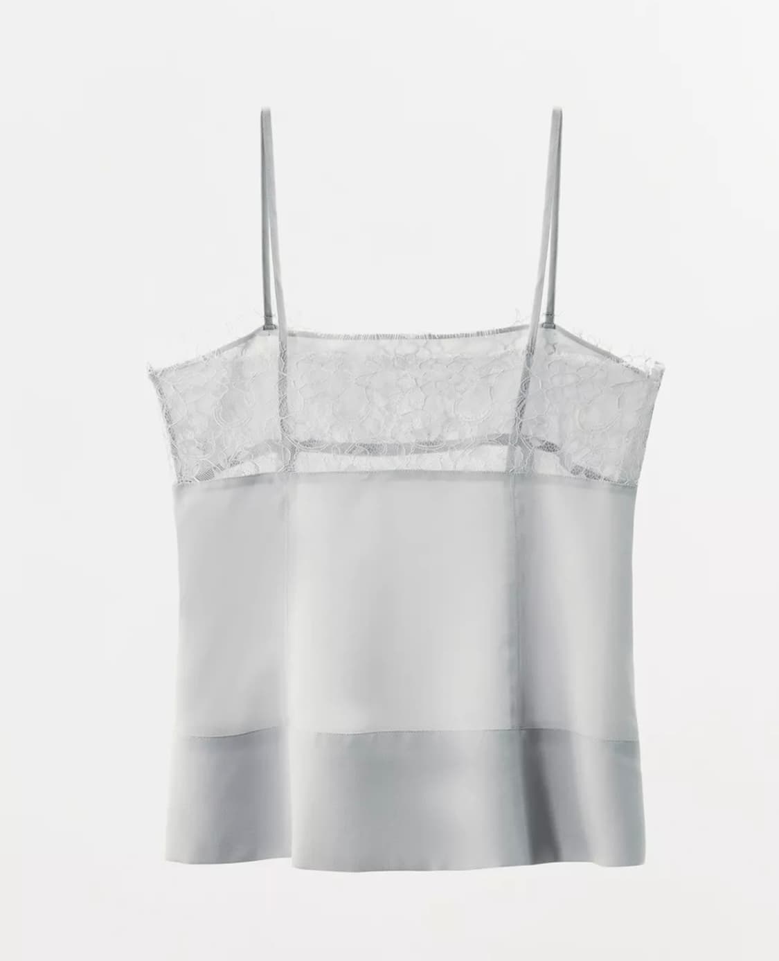 ZARA 자라 레이스 탑, 자라 레이스 새틴 나시, 레이스 슬리브리스 상품이미지5