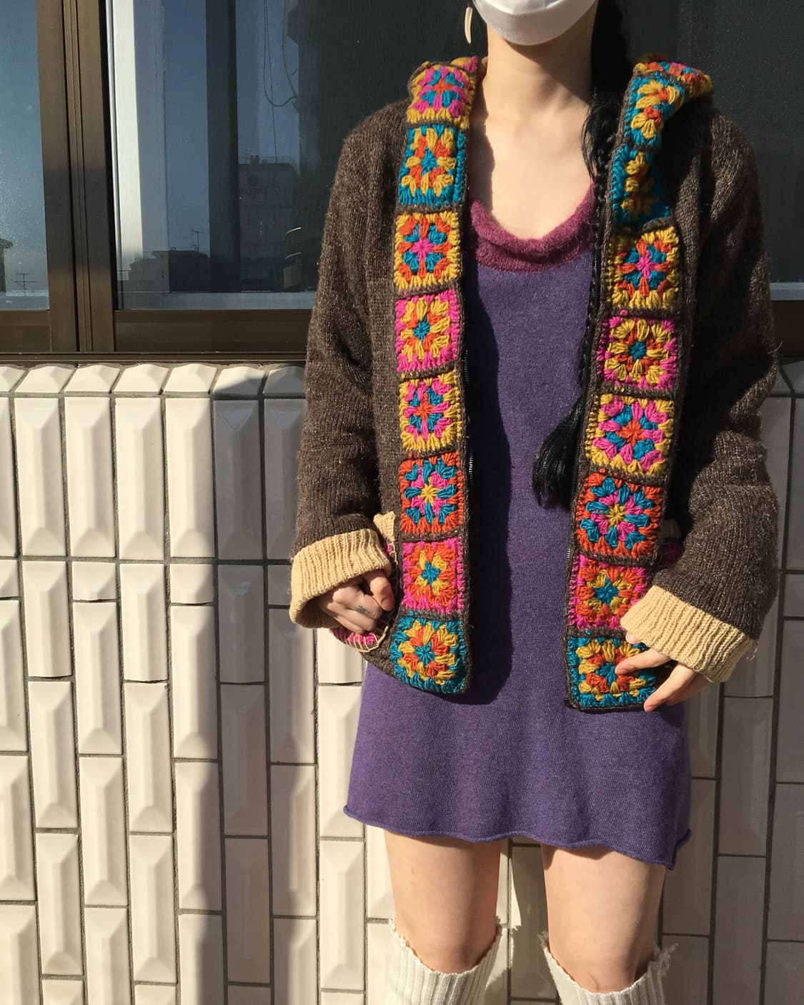 Titicaca knit hood zip up 상품이미지7