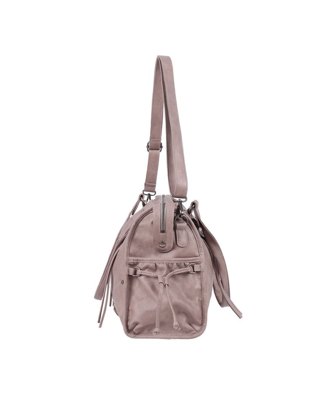 팬시클럽 벨티드 워싱 레더백 베이비핑크 상품이미지4