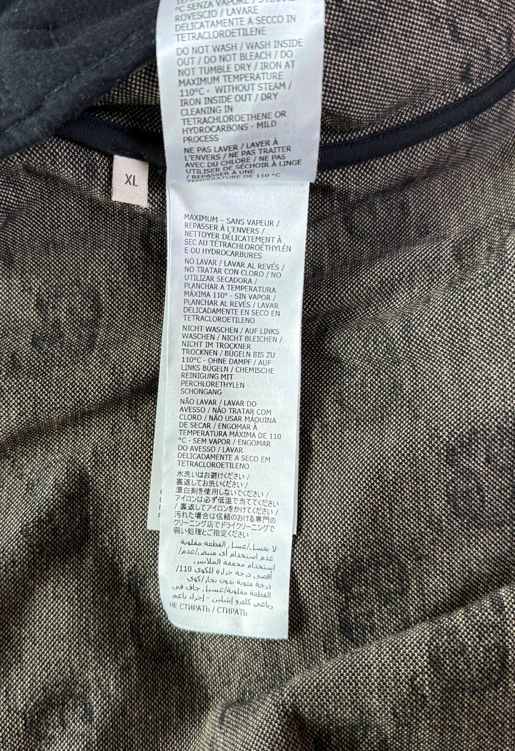 [XL] 구찌 GG 저지 코튼 자켓 블랙 카멜 상품이미지9