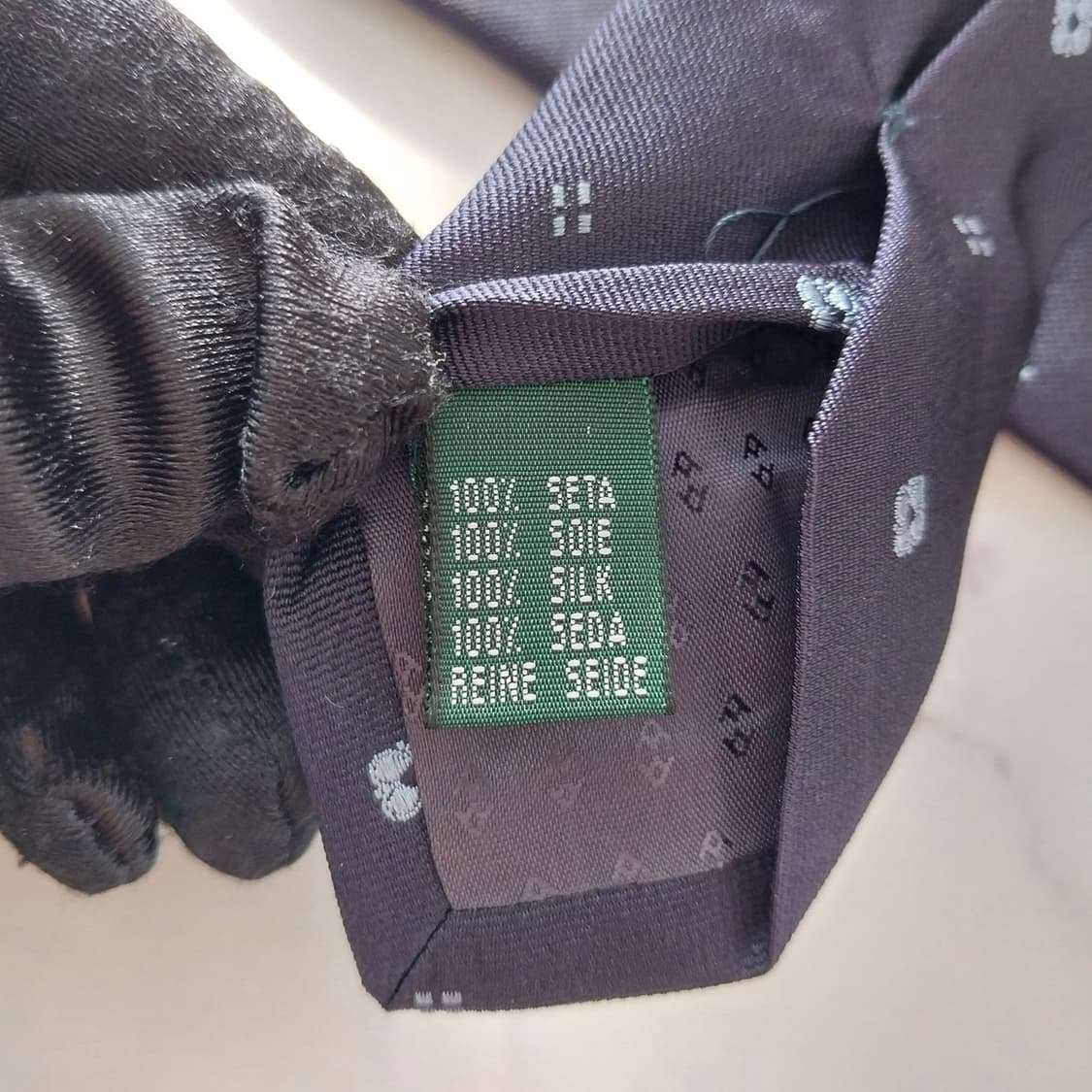 앤드류스타이 실크 네이비 자카드 넥타이 9.5cm A+등급 K1355
 상품이미지9