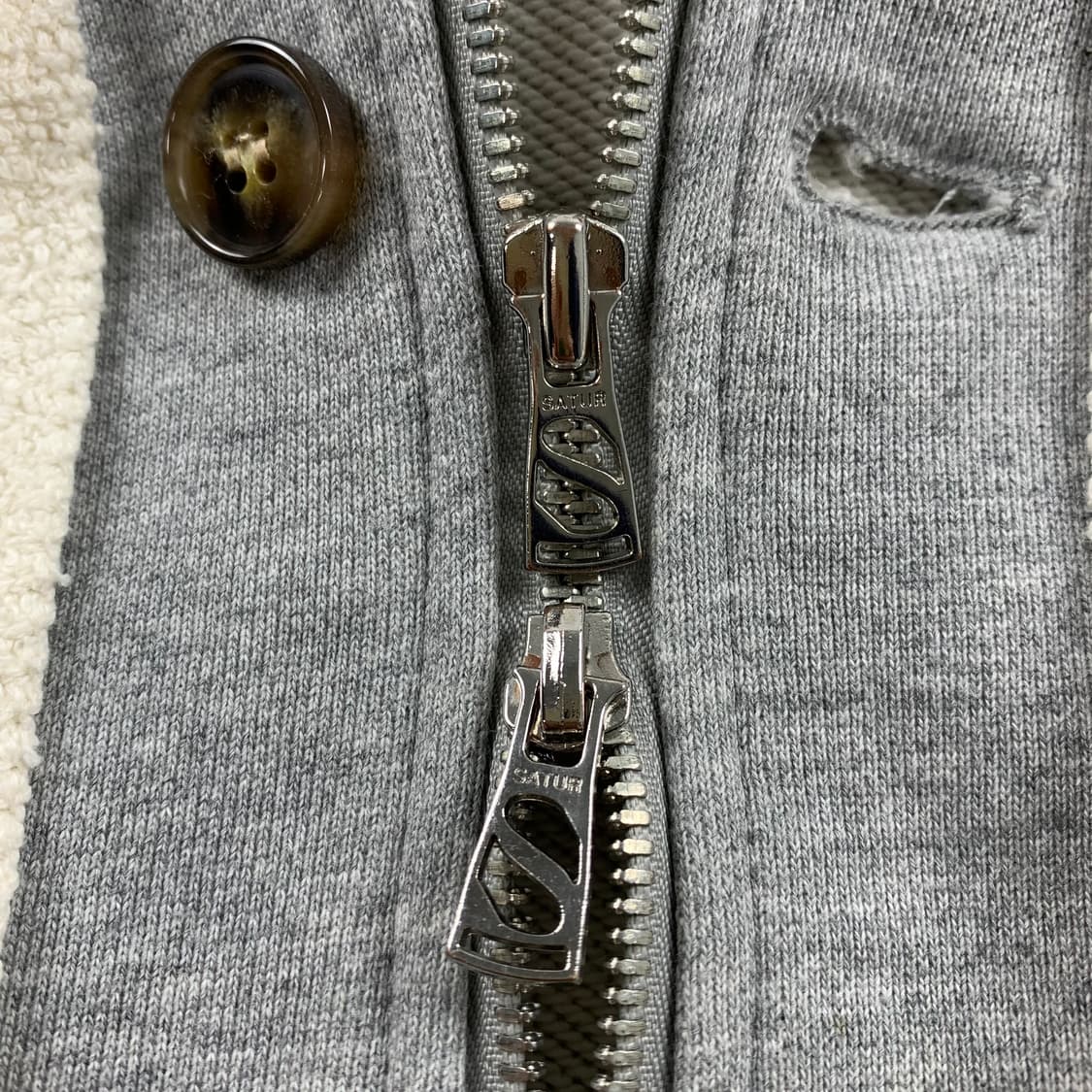 세터 테오 코튼 올데이 후드집업 멜란지 그레이 상품이미지4