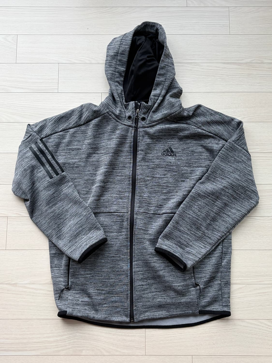 아디다스 퍼포먼스 러닝 플리스 후드 집업 XL (100-103)  상품이미지1