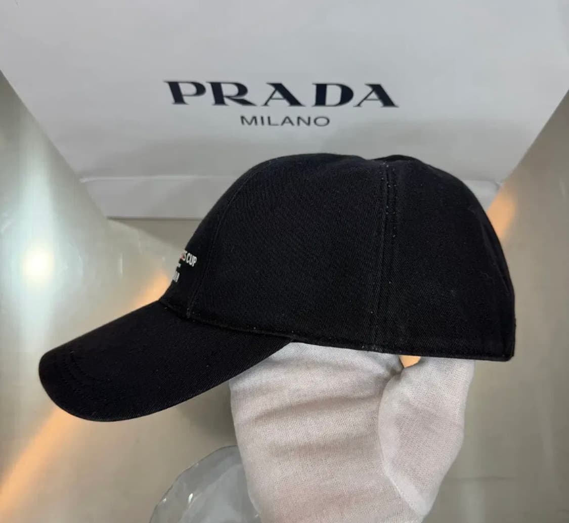 [정품] 프라다 36th 블랙컵 컬렉션 레터링 볼캡 S 상품이미지2