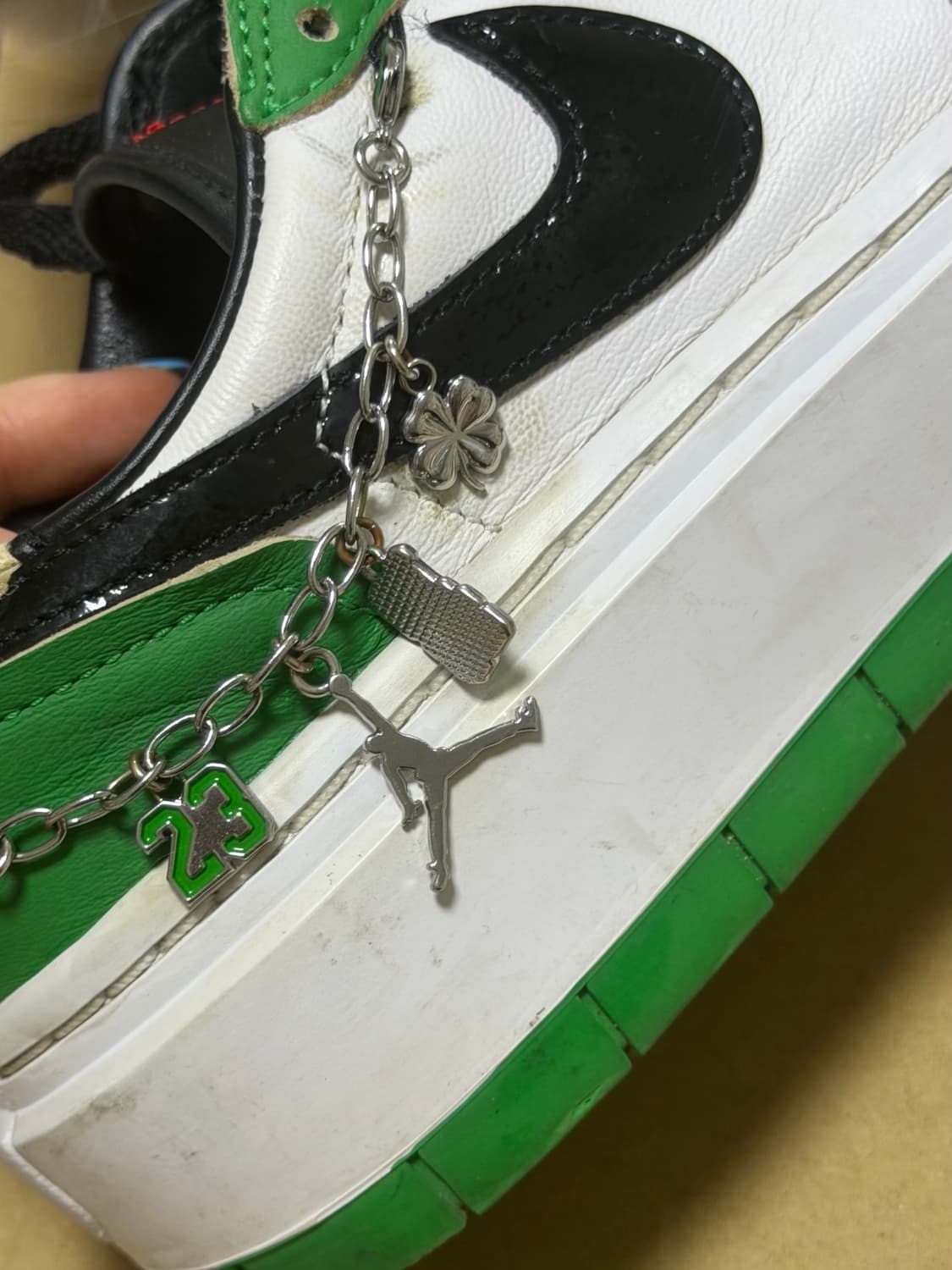 조던 1 엘리베이트 로우 SE 럭키 그린 (W) 상품이미지4