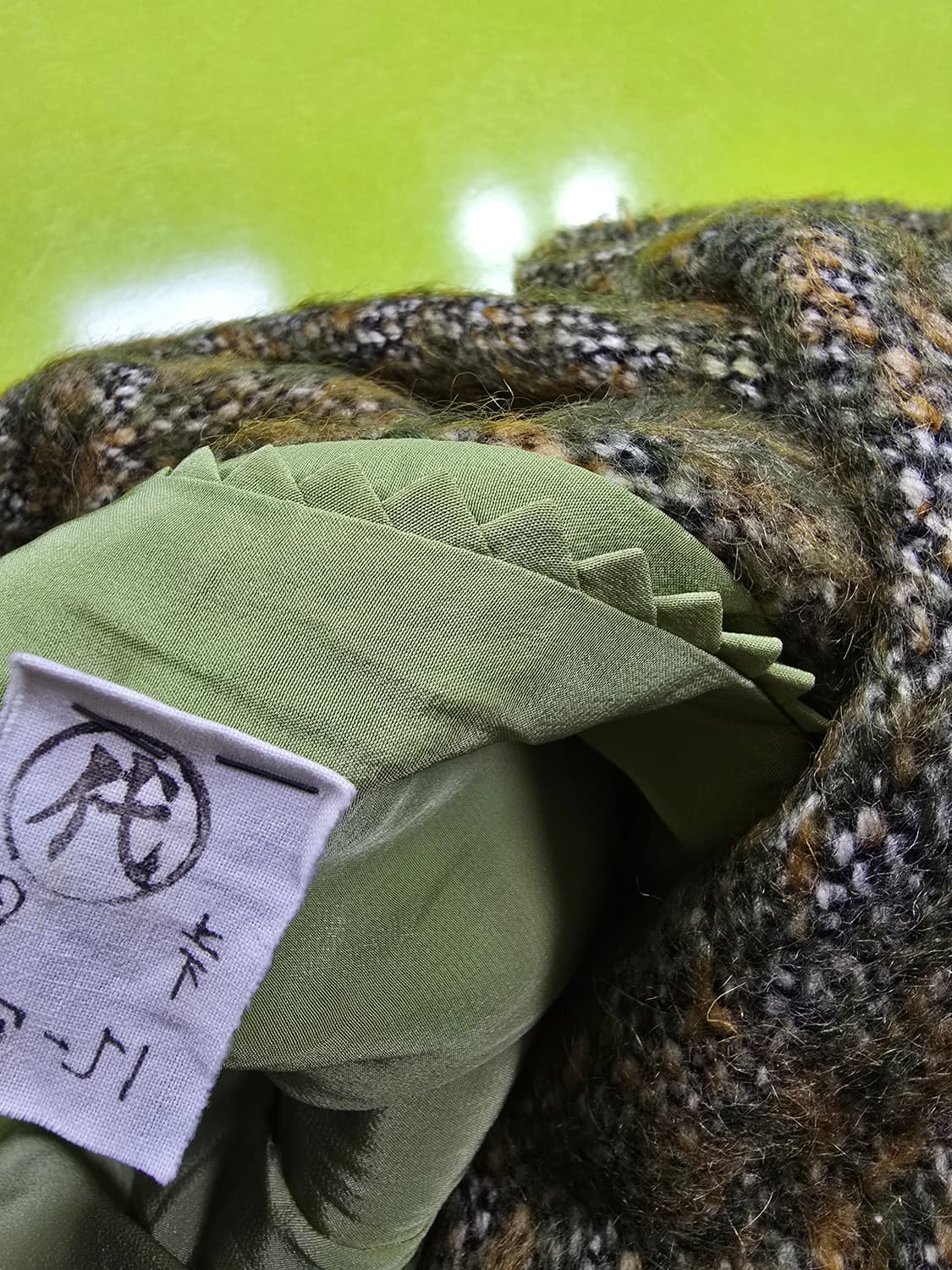 헤링본 트위드 하프 코트 (1222) 상품이미지5