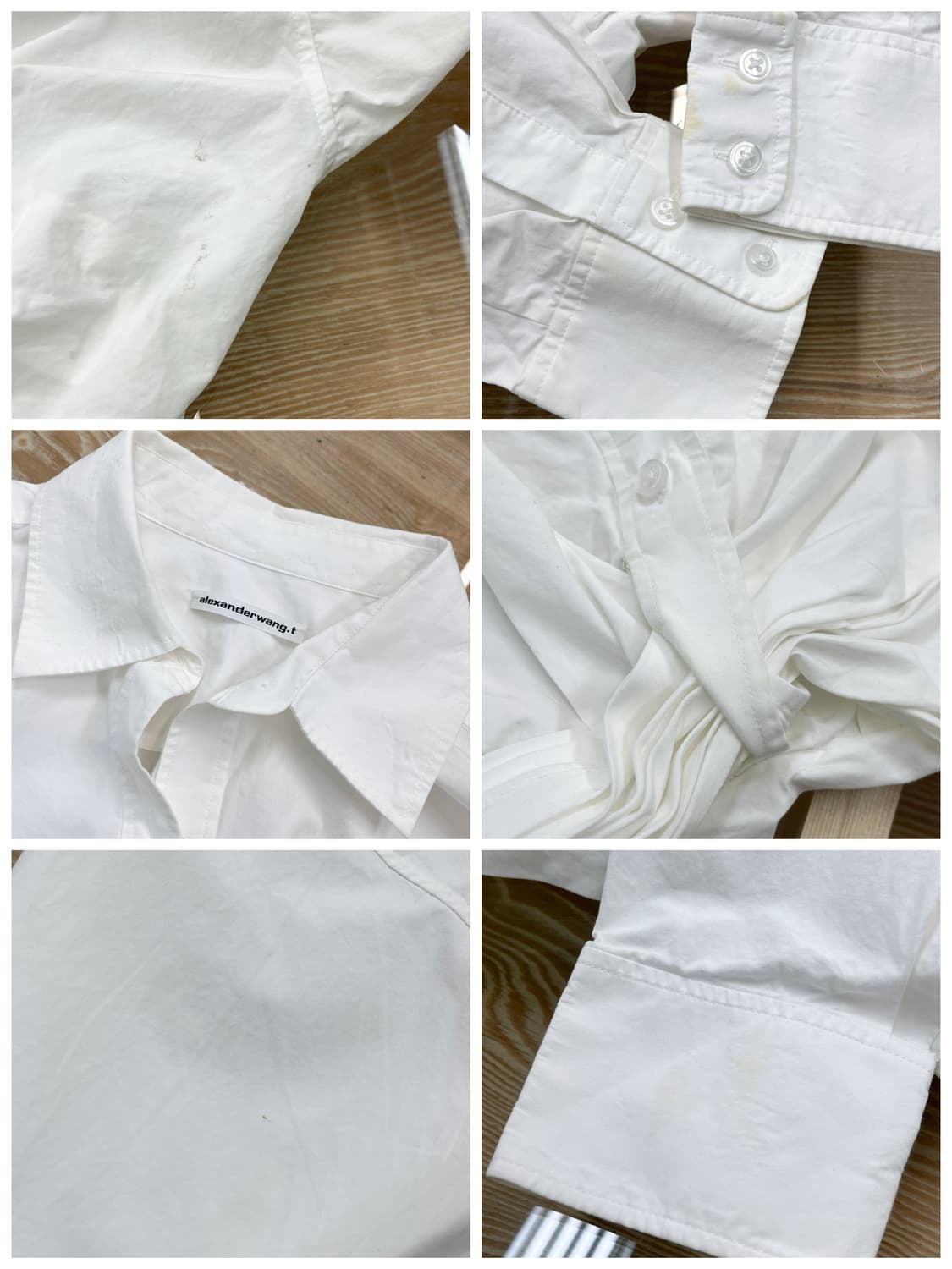 알렉산더 왕 23s/s 플래킷 드레이프 크롭 셔츠 상품이미지9