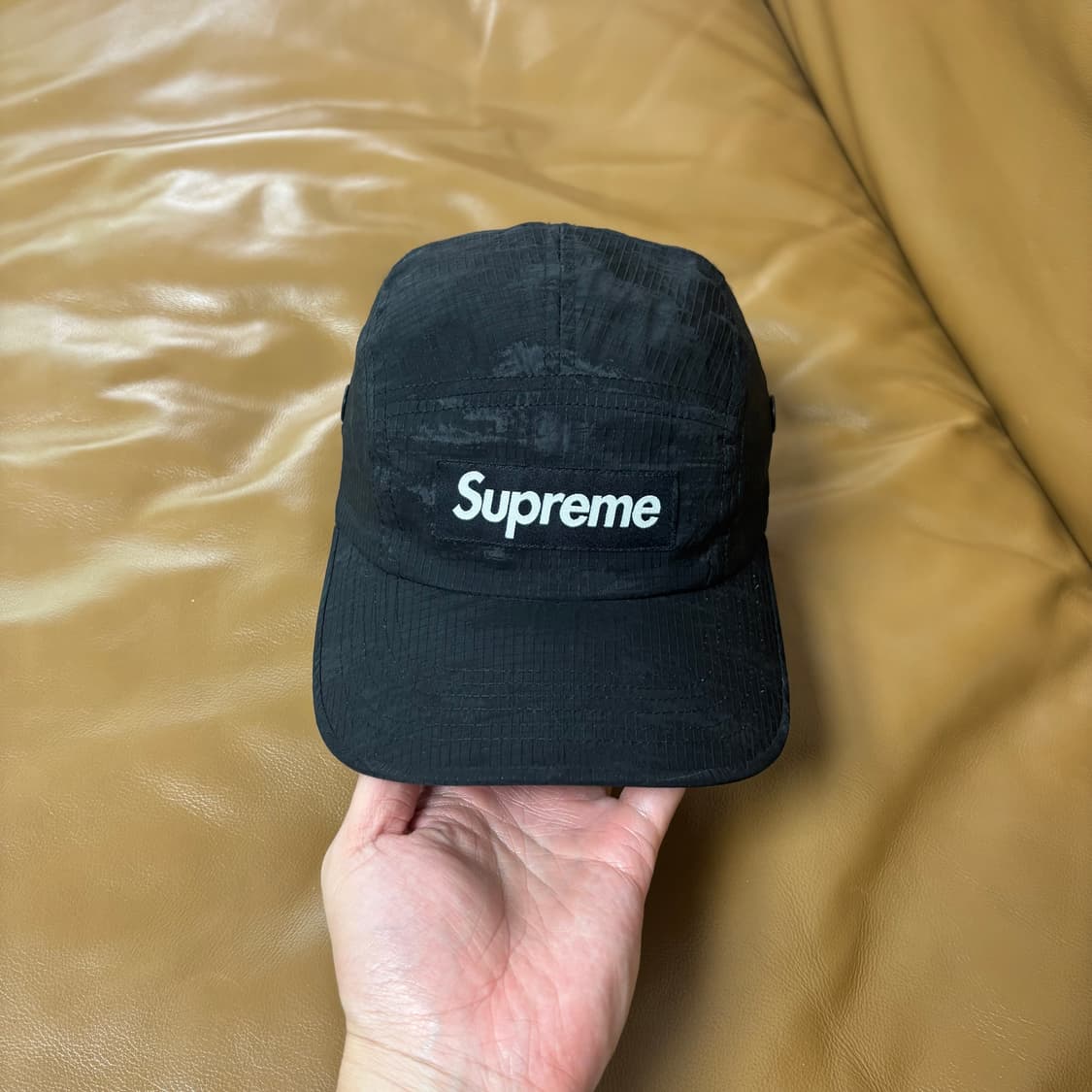 Supreme 슈프림 카모 블랙 캠프캡 모자 (Camo Black) 상품이미지2
