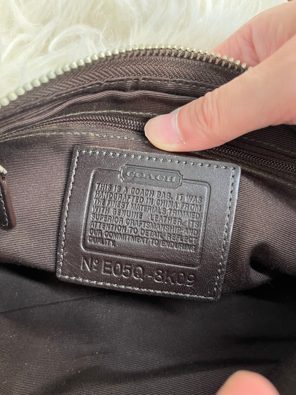 Coach Suede Brown Bag 상품이미지9