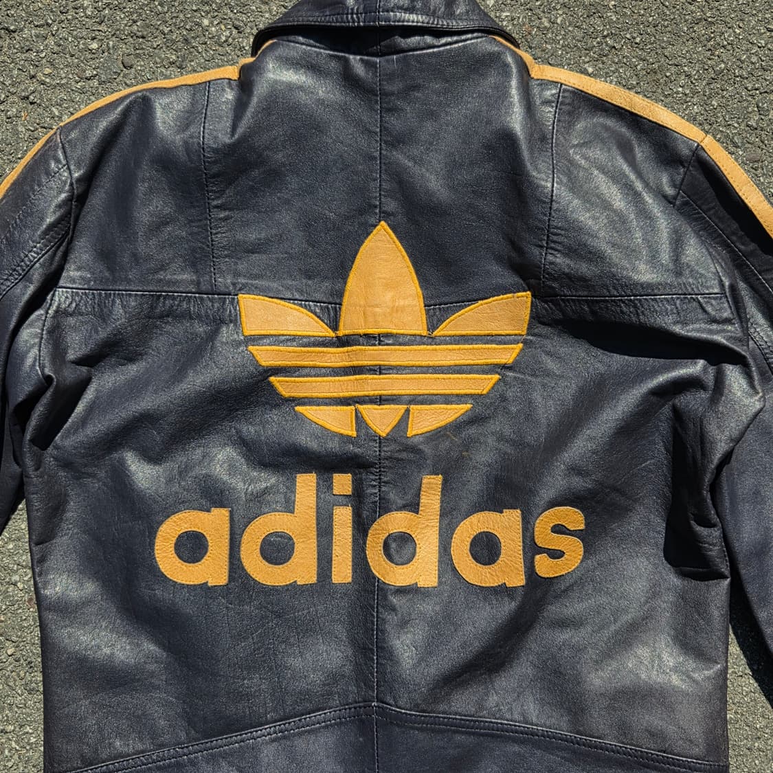 빈티지 아디다스 빅로고 가죽자켓 상품이미지4