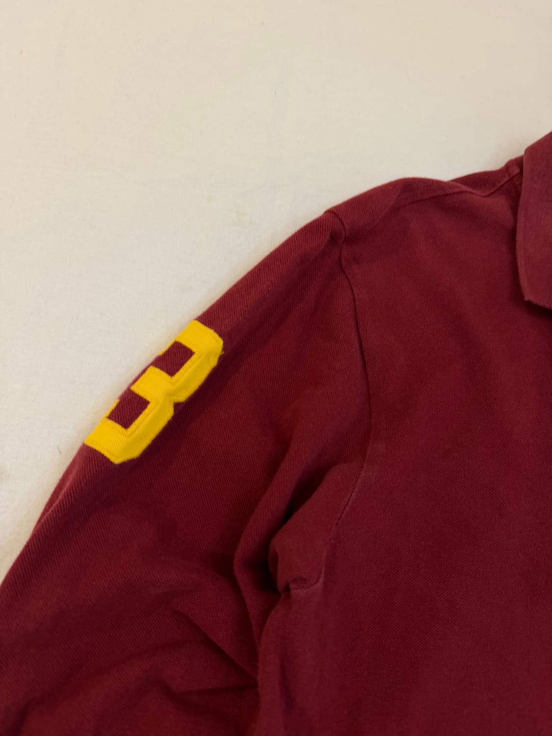 폴로 랄프로렌 빅포니 치프키프 롱슬리브 카라티 버건디 상품이미지3