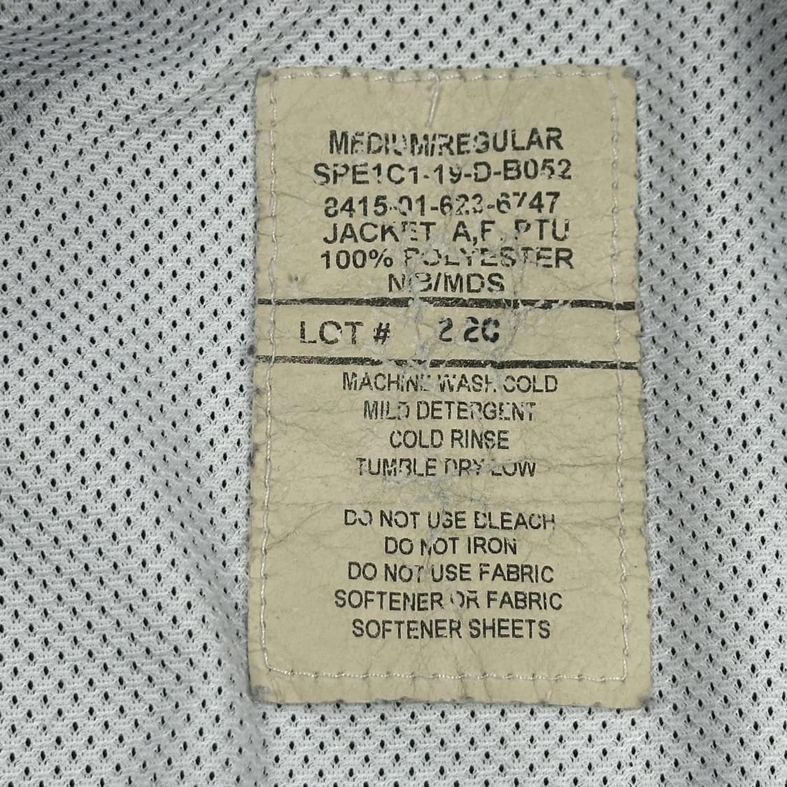 오리지널 USA 미공군 IPFU 피티 바람막이 M/R 상품이미지6