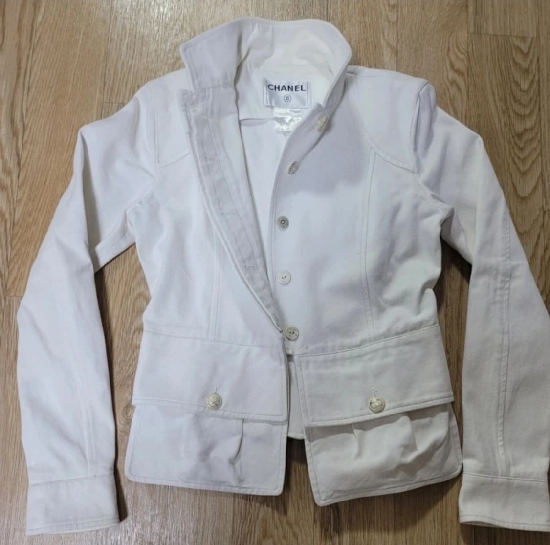 [정품] 샤넬 자켓 화이트/아이보리 44~55 (여성용) 한정판 상품이미지6