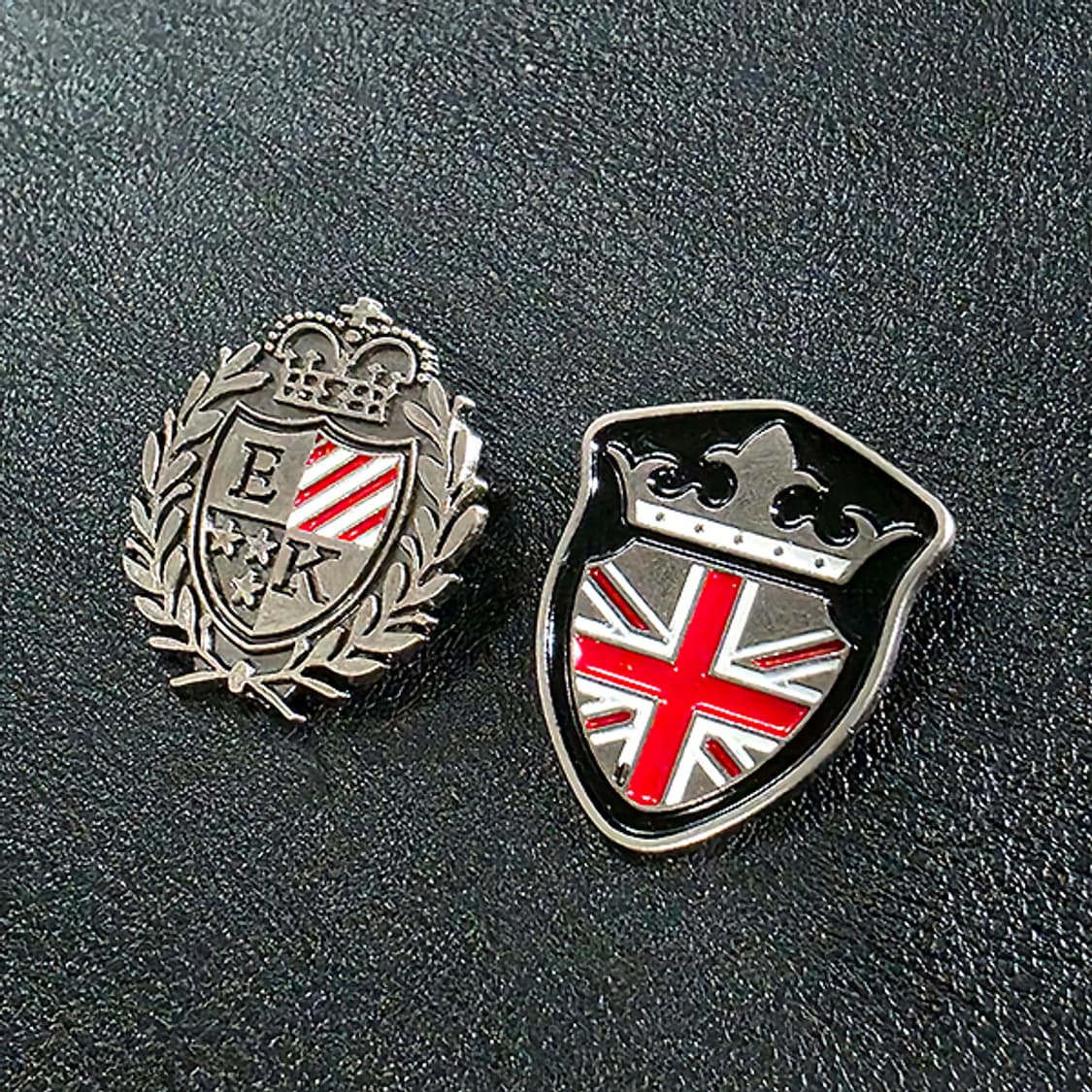 Nobilis 브로치 남자 여자 엔틱 빈티지 귀족 왕관 월계수 방패 상품이미지5