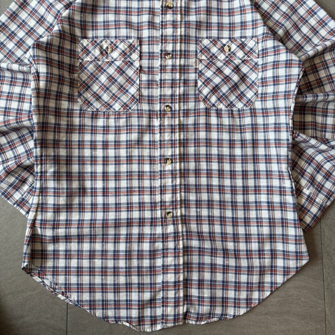 80년대 미국 생산 리바이스 정품 체크 셔츠 상품이미지4