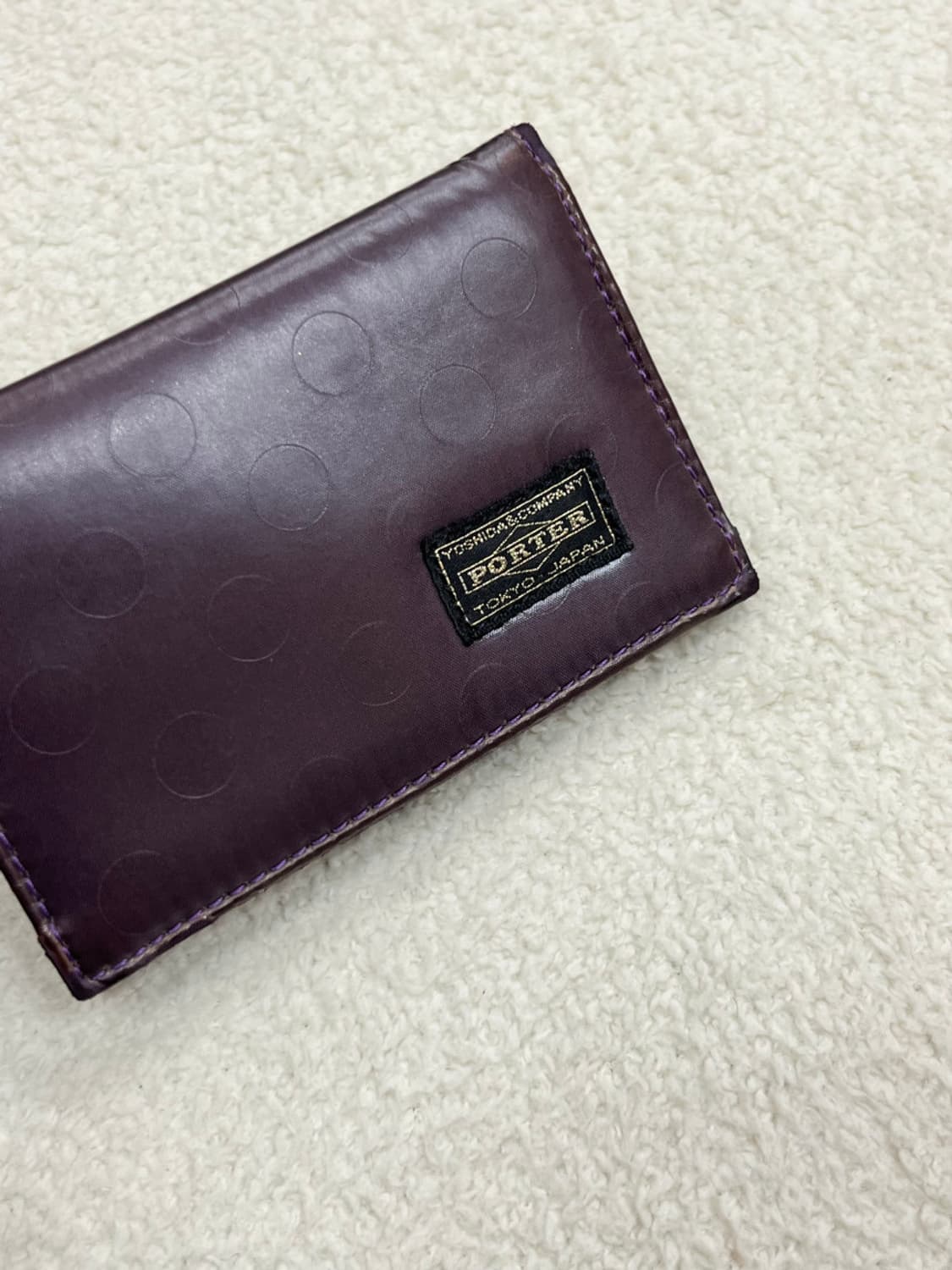 포터 도트 카드지갑 퍼플 상품이미지3