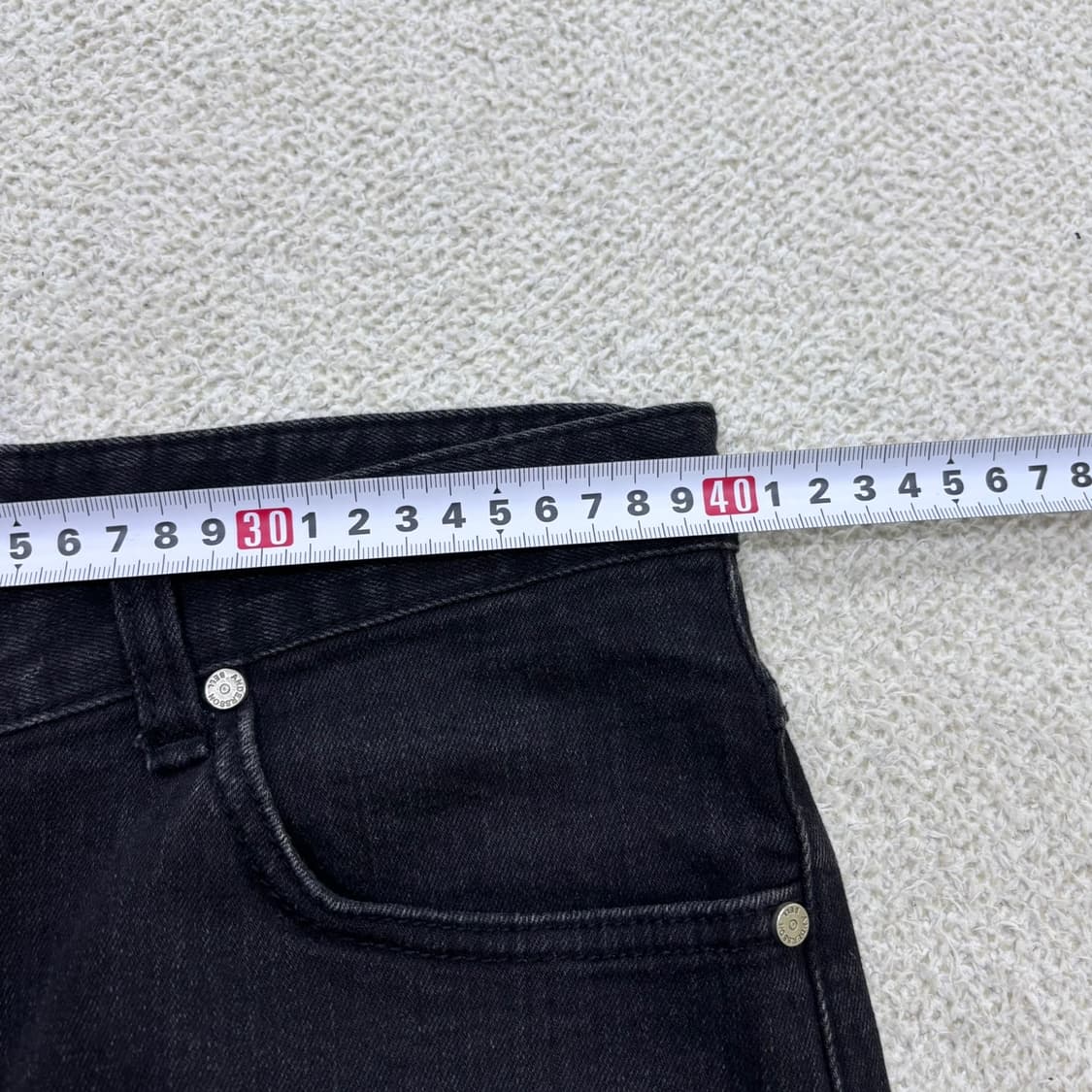 M 앤더슨벨 여성 블랙 데님 팬츠 0520E 상품이미지5