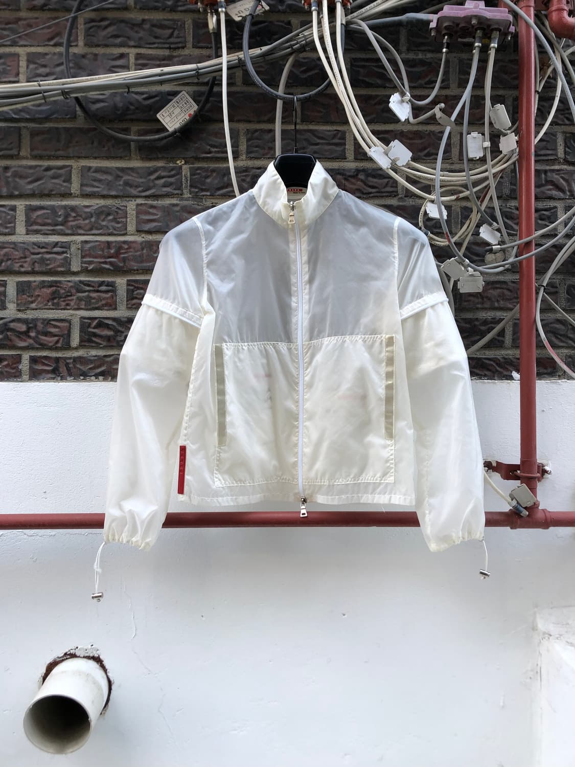 Prada 1999s Red Tap Convertible jacket 상품이미지1